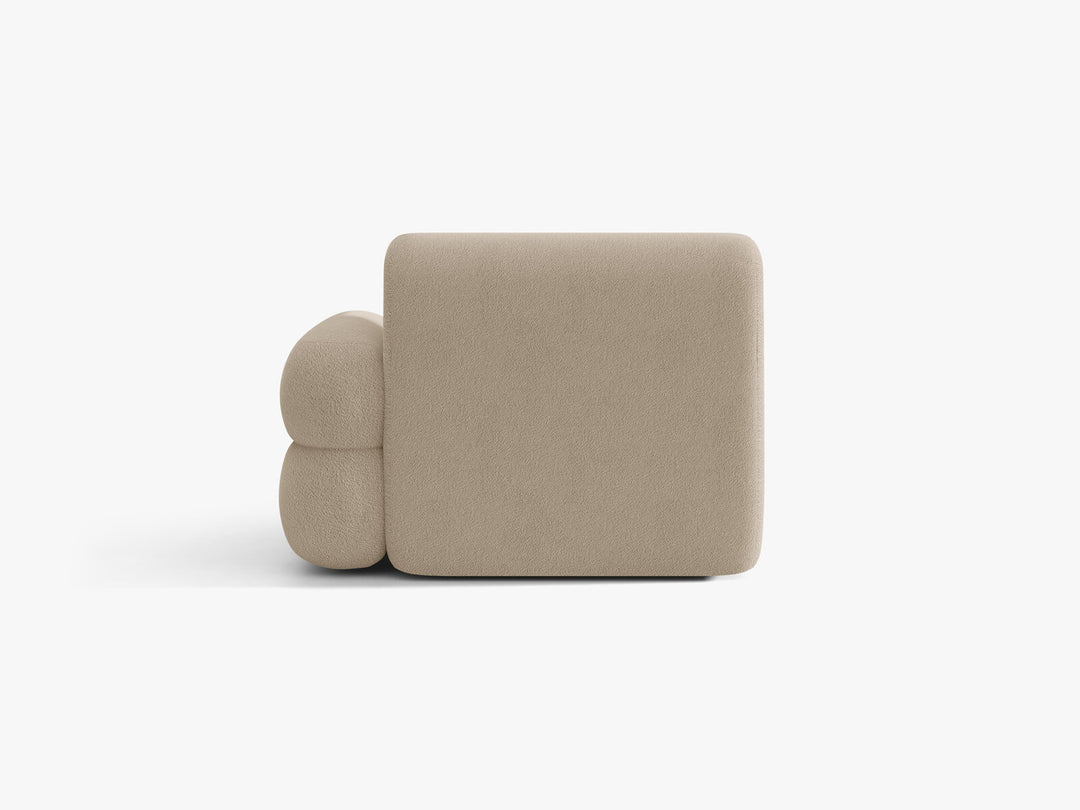 Micadoni Neo Chaiselongue Rechts Boucle Baloo Beige