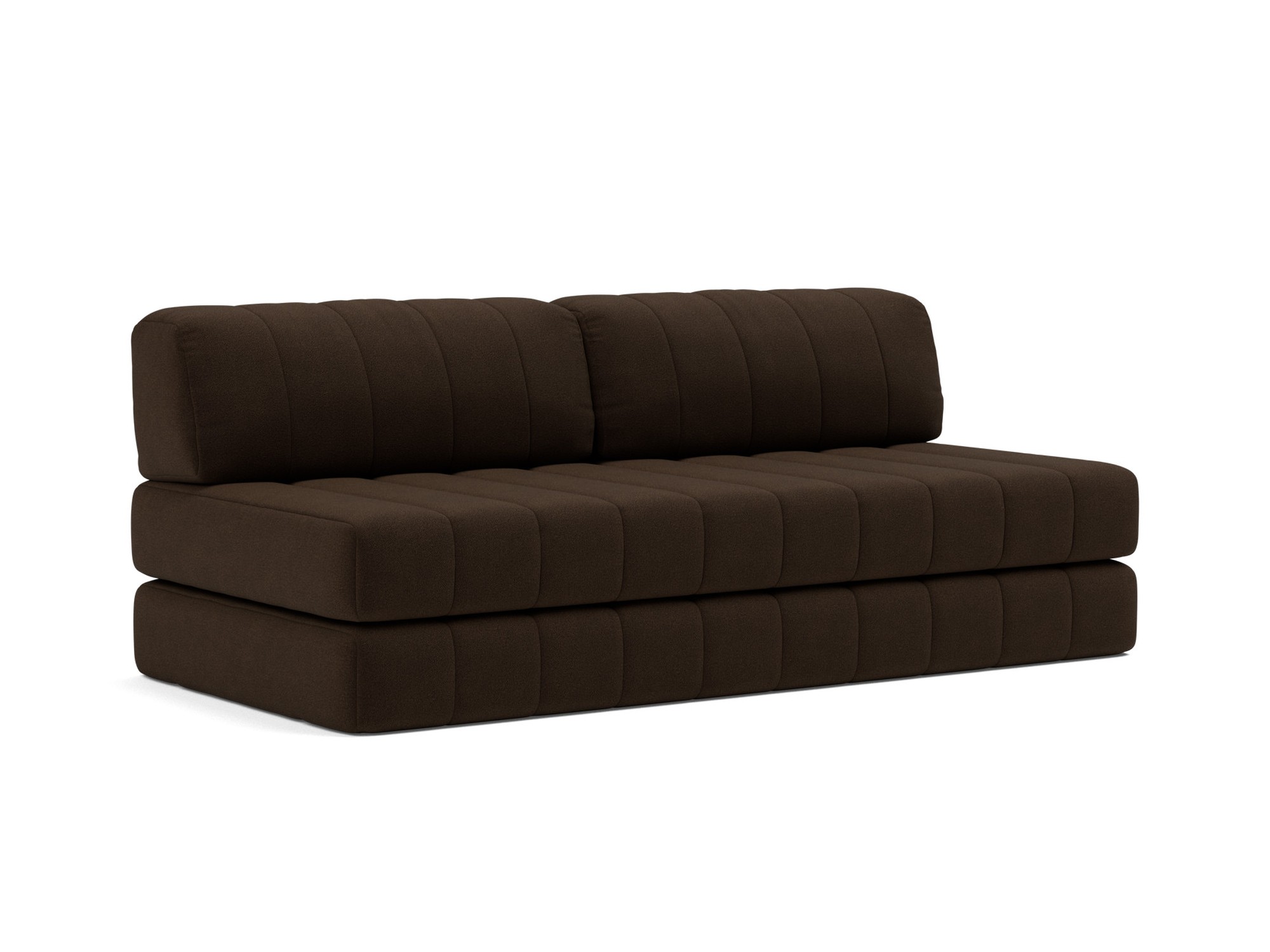Schlafsofa CozyPad Strukturierter Stoff Taura 358-Chocco