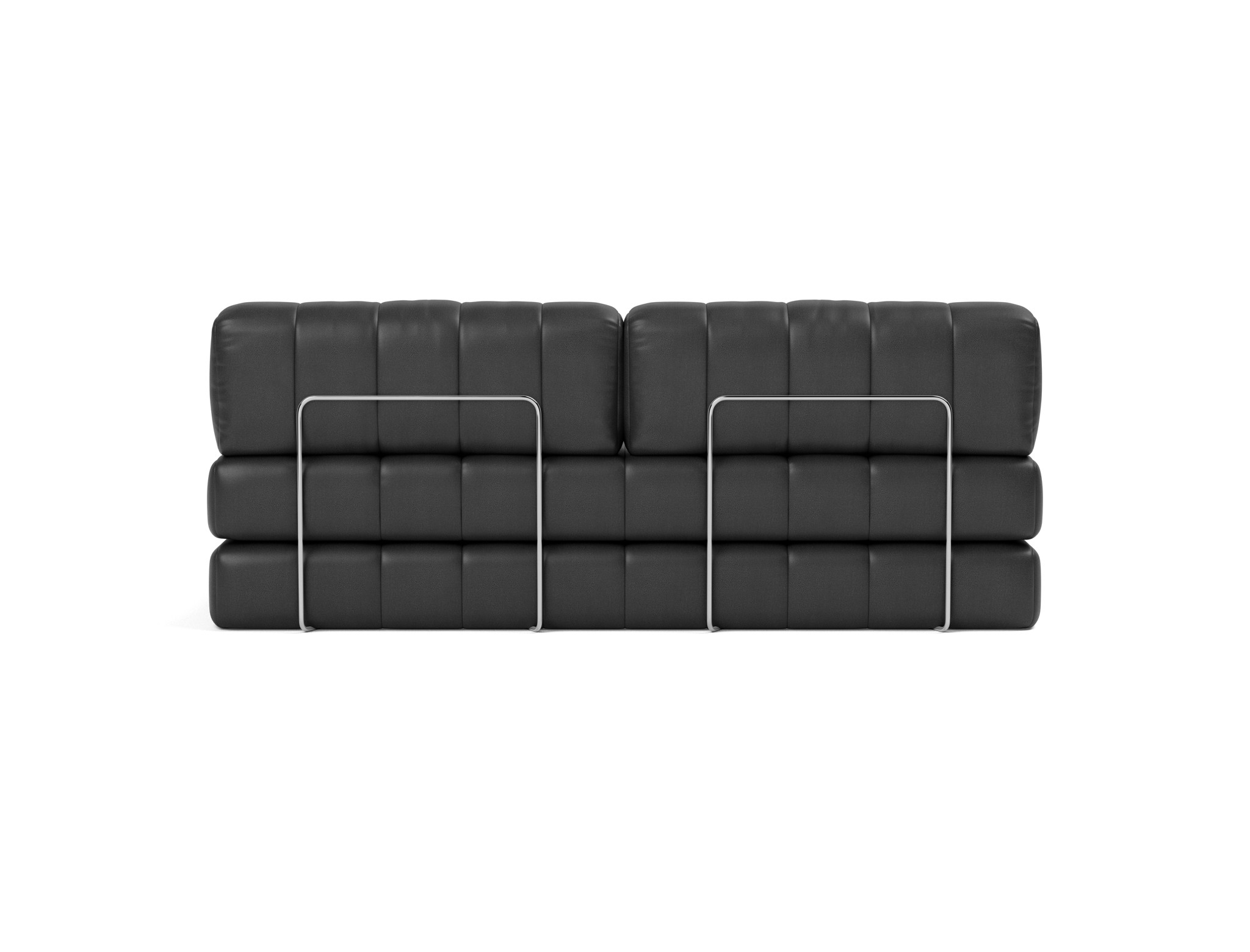 Schlafsofa CozyPad Lederoptik Faunal 550-Black