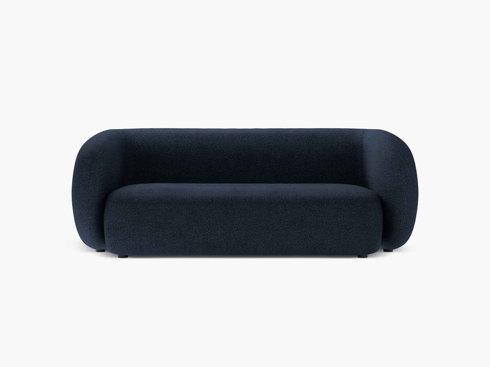 Micadoni Sofa Kate 2-Sitzer Boucle Dunkelblau