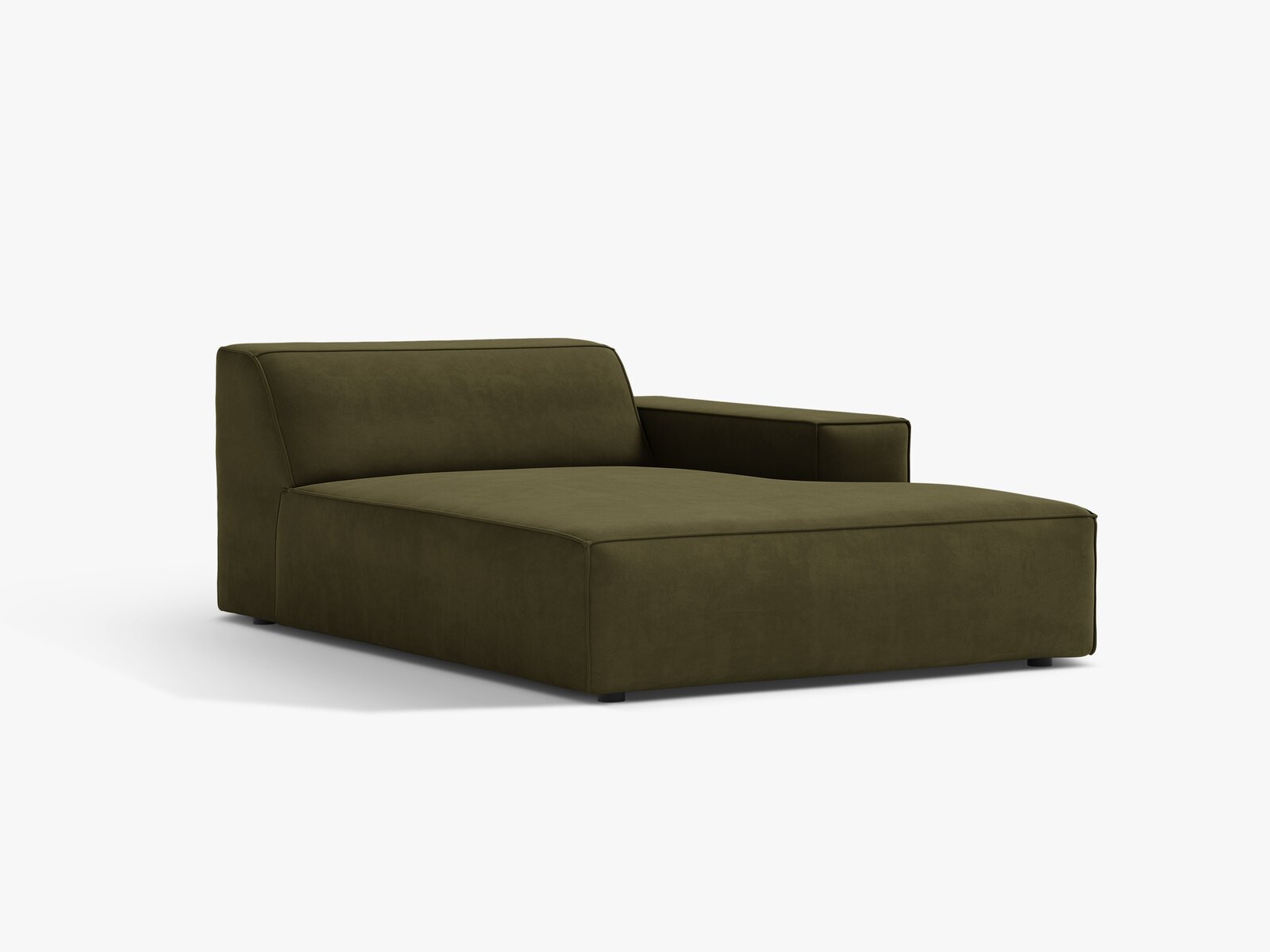 Micadoni Jodie Chaiselongue Rechts Samt Bluvel Grün
