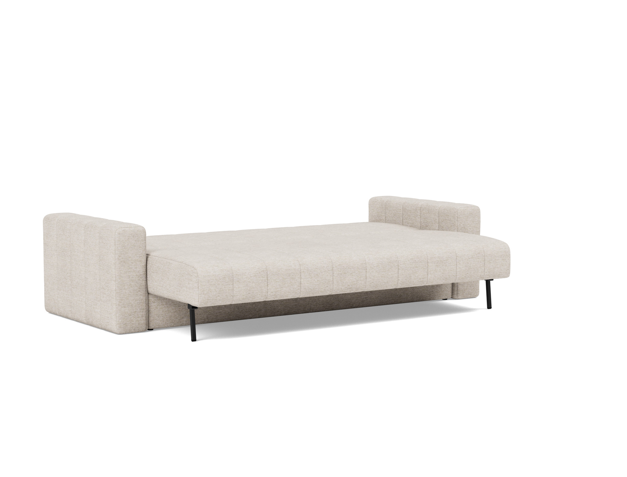 Schlafsofa Akello mit Armlehnen Chenille Yuveno 470-Natural