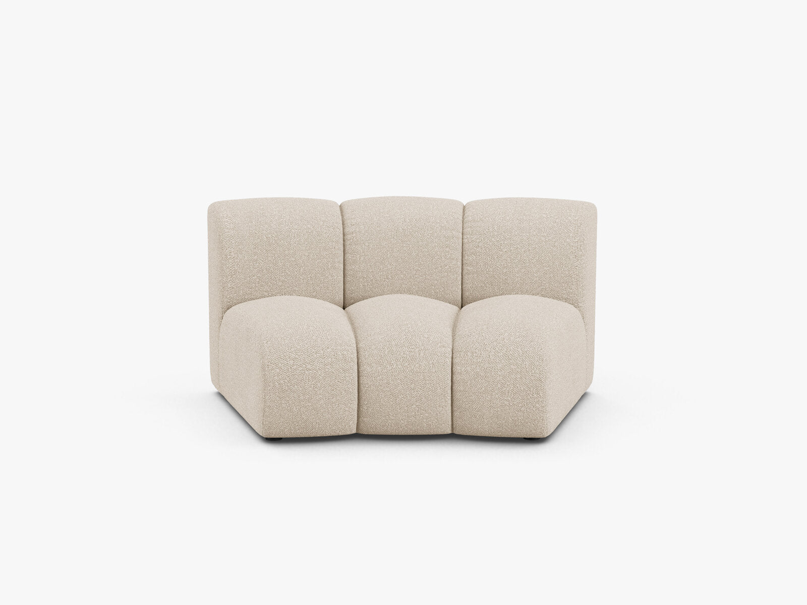 Micadoni Modul Armlos Lupine 1-Sitzer Large Boucle Baloo Beige