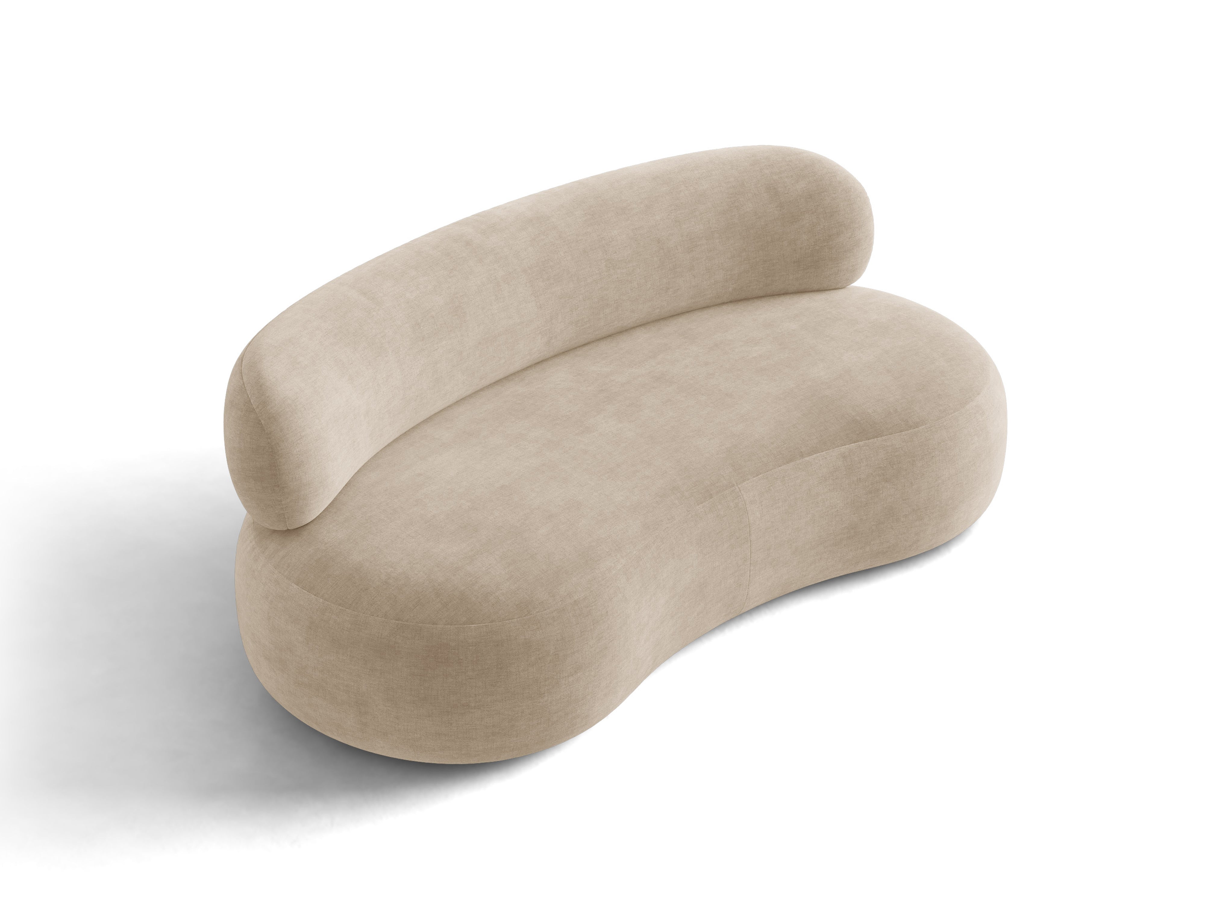 Micadoni Aura Sofa 3-Sitzer Chenille Golden Dunkelbeige