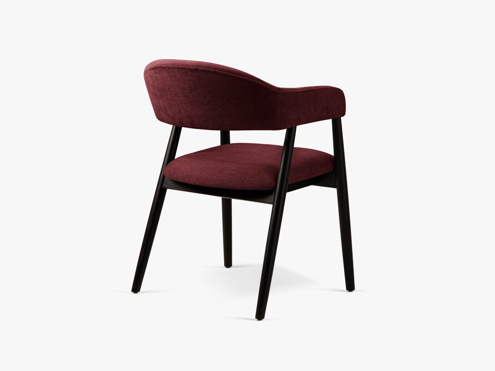 Micadoni Adra Samtiger Stuhl 56 cm (H 77 cm) [2CH_ADRA] Chenille Rebel Bordeaux