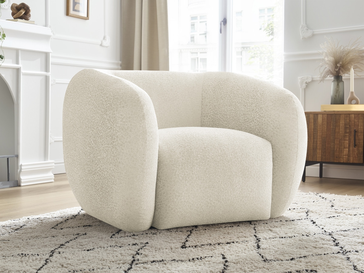 Bobochic Celine Sessel Strukturstoff Beige