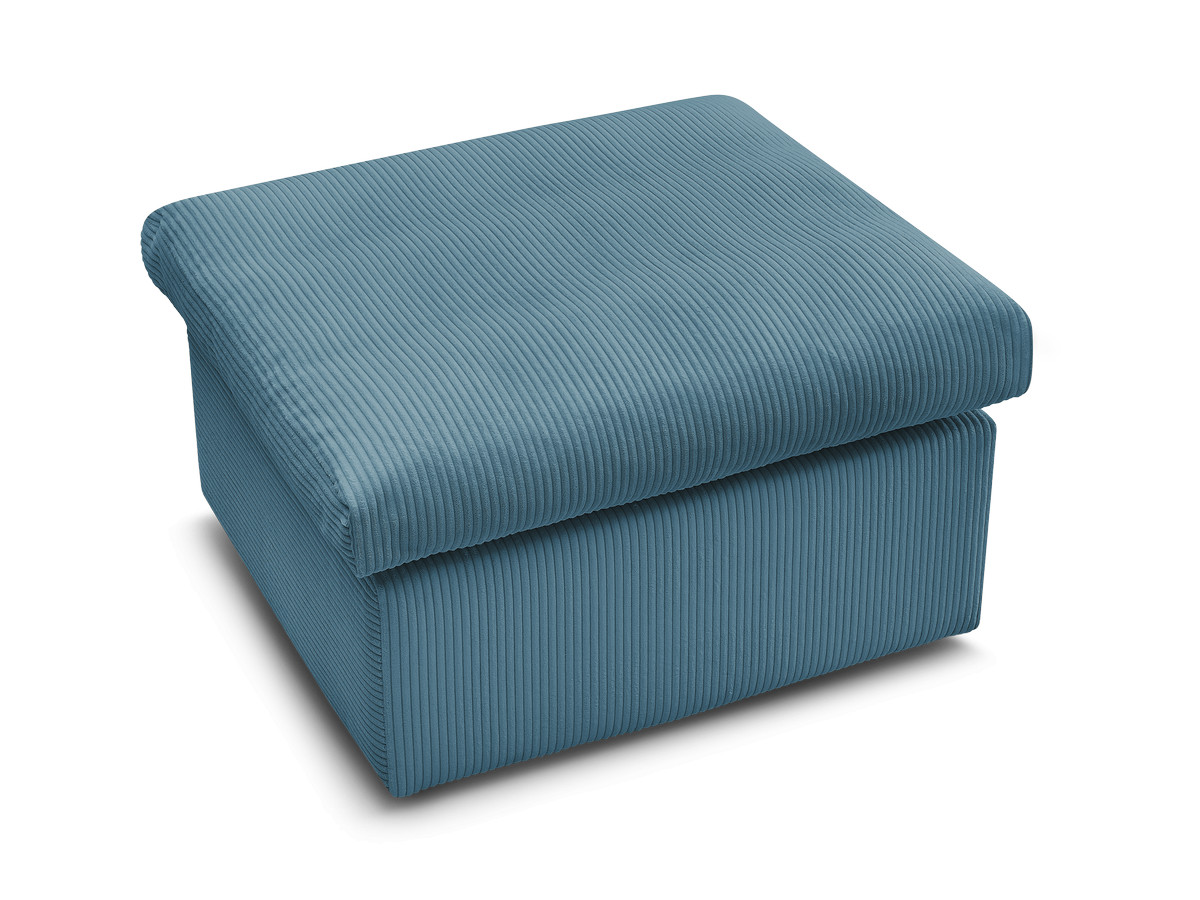 Bobochic Enore Pouf Cordsamt Hellblau