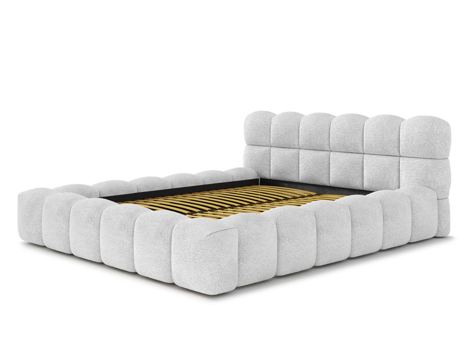 Polsterbett Vento Boucle 180x200 mit Metallrahmen Quelle 01