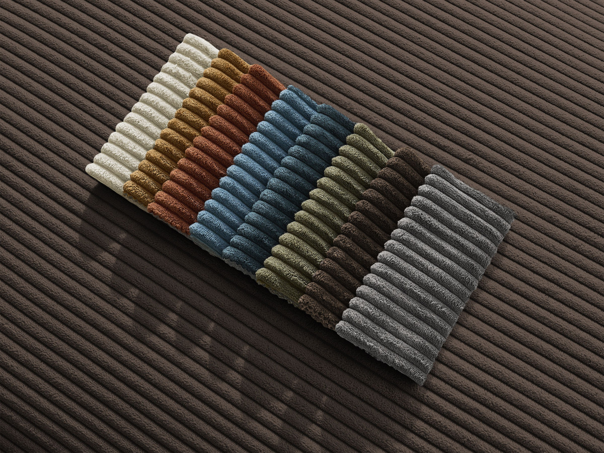 Bobochic Paris Ecksofa Cordsamt Braun