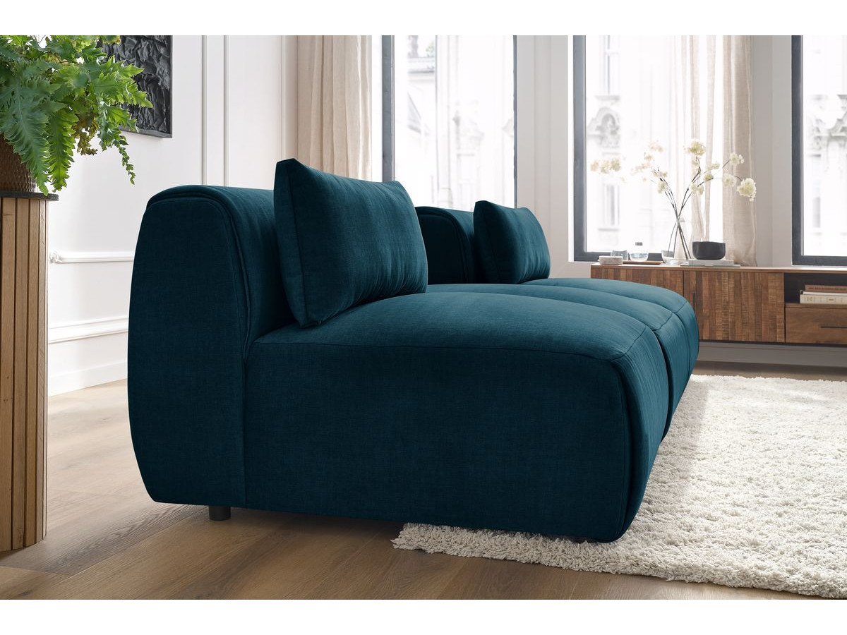 Bobochic Jeanne Sofa 3-Sitzer Samt Dunkelblau