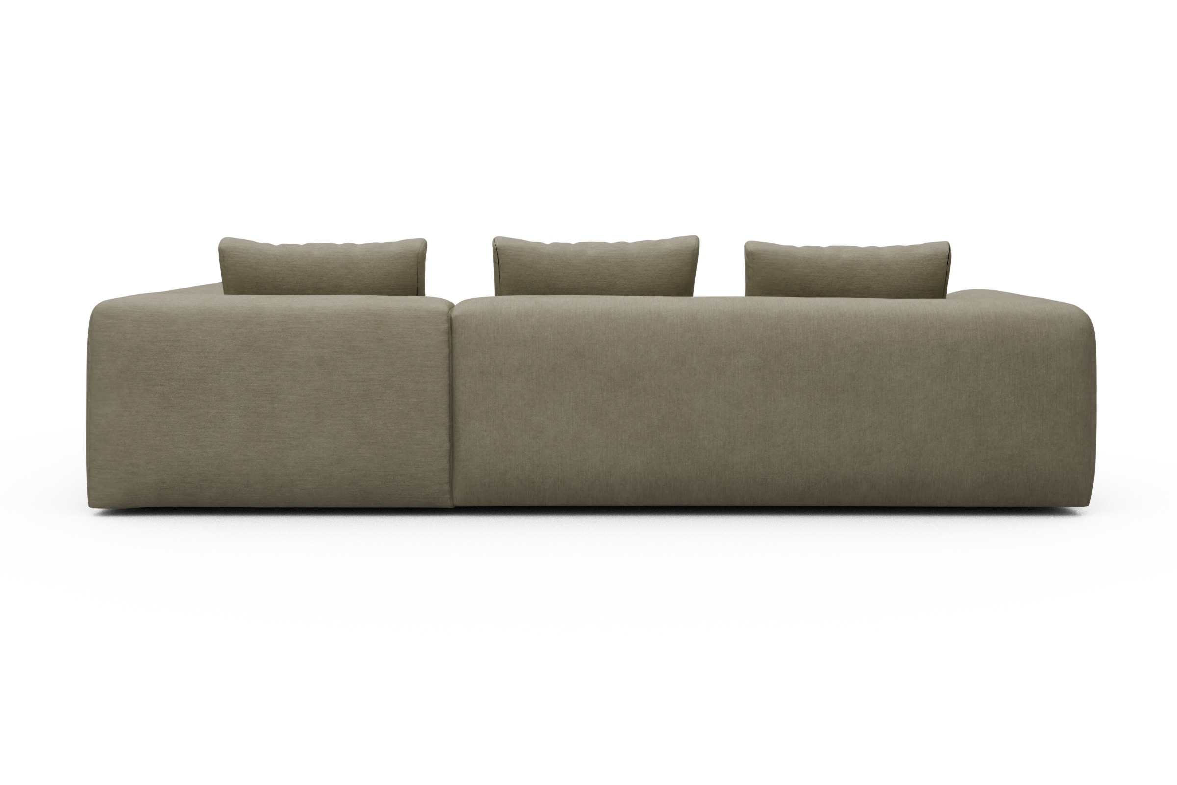 Ecksofa Fred Relax-Ecke rechts mit 2,5-Sitzer Vivus-Dusty-Sand