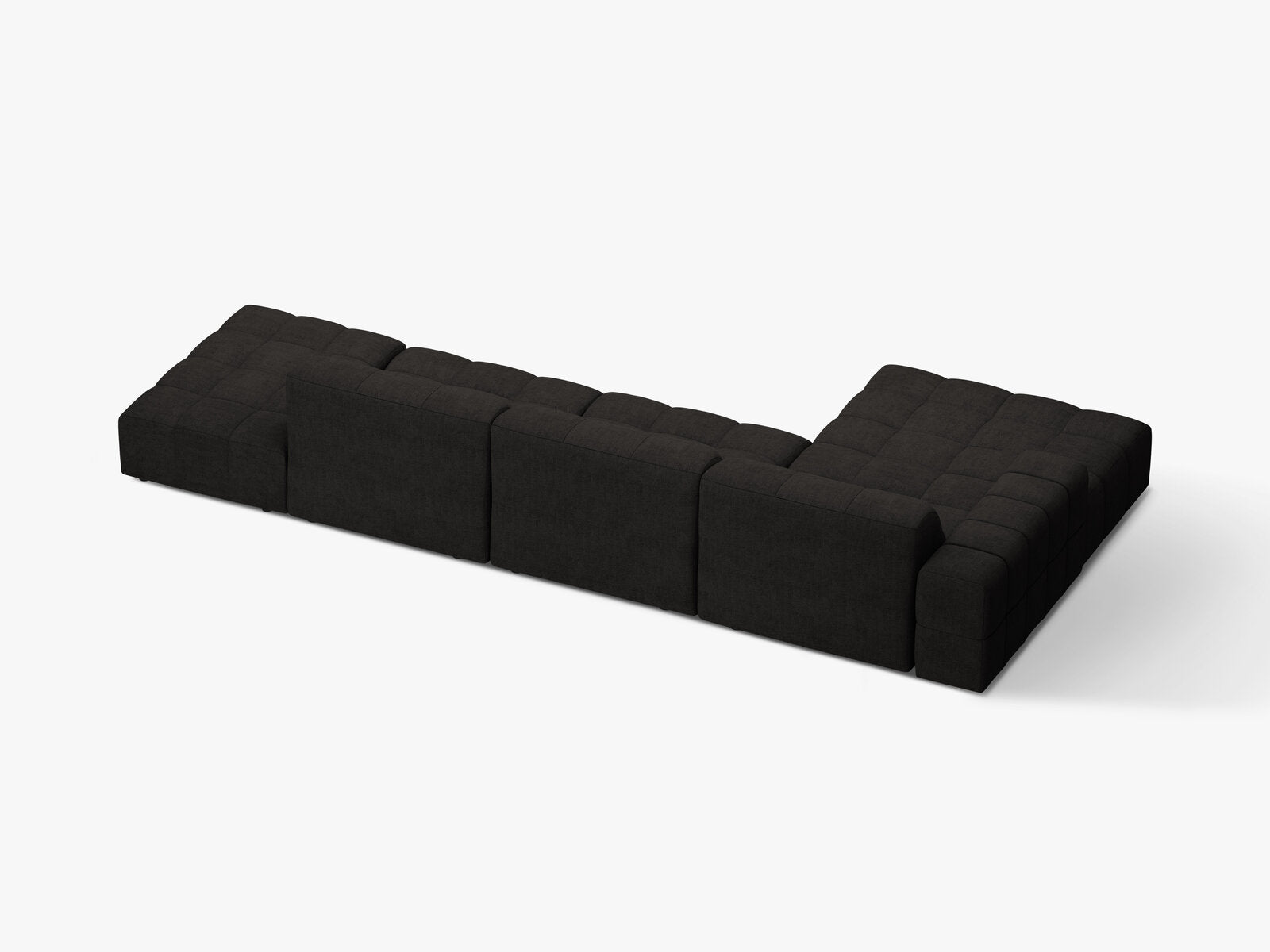 Micadoni Ecksofa Jennifer 5-Sitzer Links Chenille Eden Anthrazit