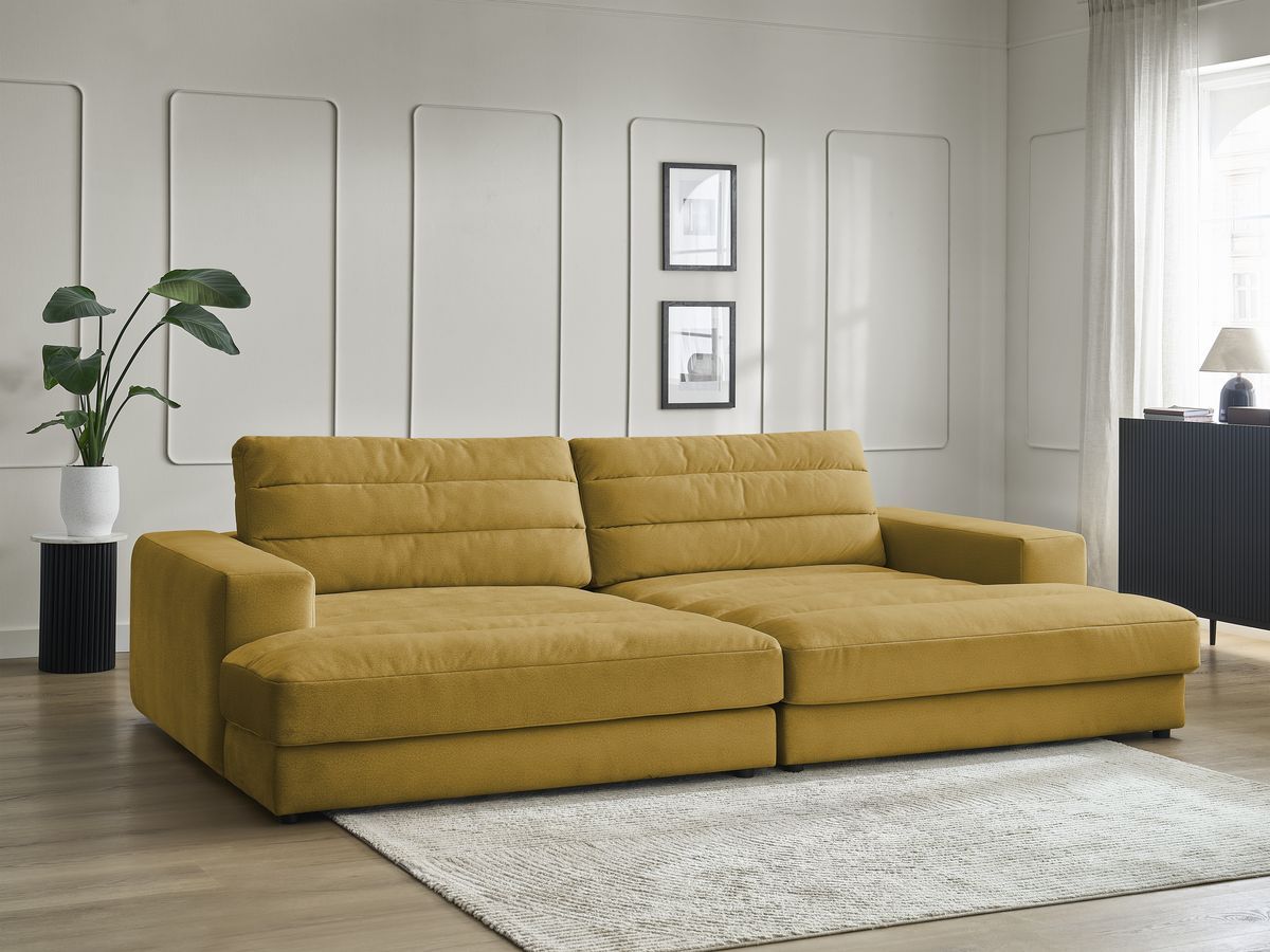 Bobochic Sierra Sofa 4-Sitzer Samt Gelb