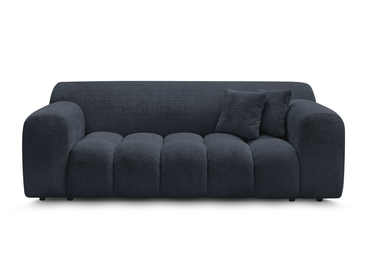 Bobochic Melisse Sofa 2-Sitzer Strukturstoff Blau