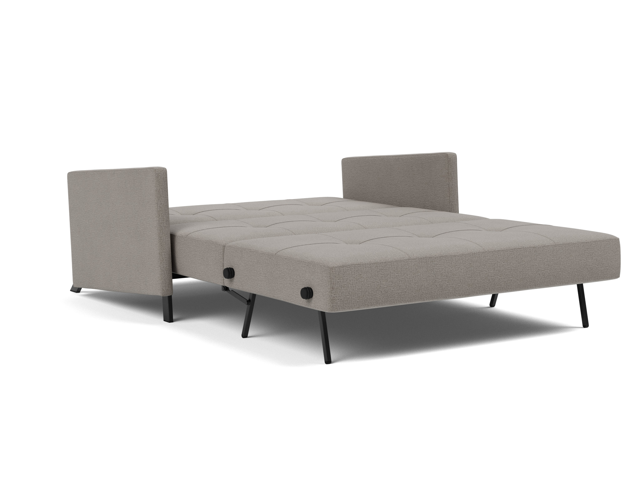 Schlafsofa Cubed mit Armlehnen 140 Flachgewebe Mixed Dance 521-Grey