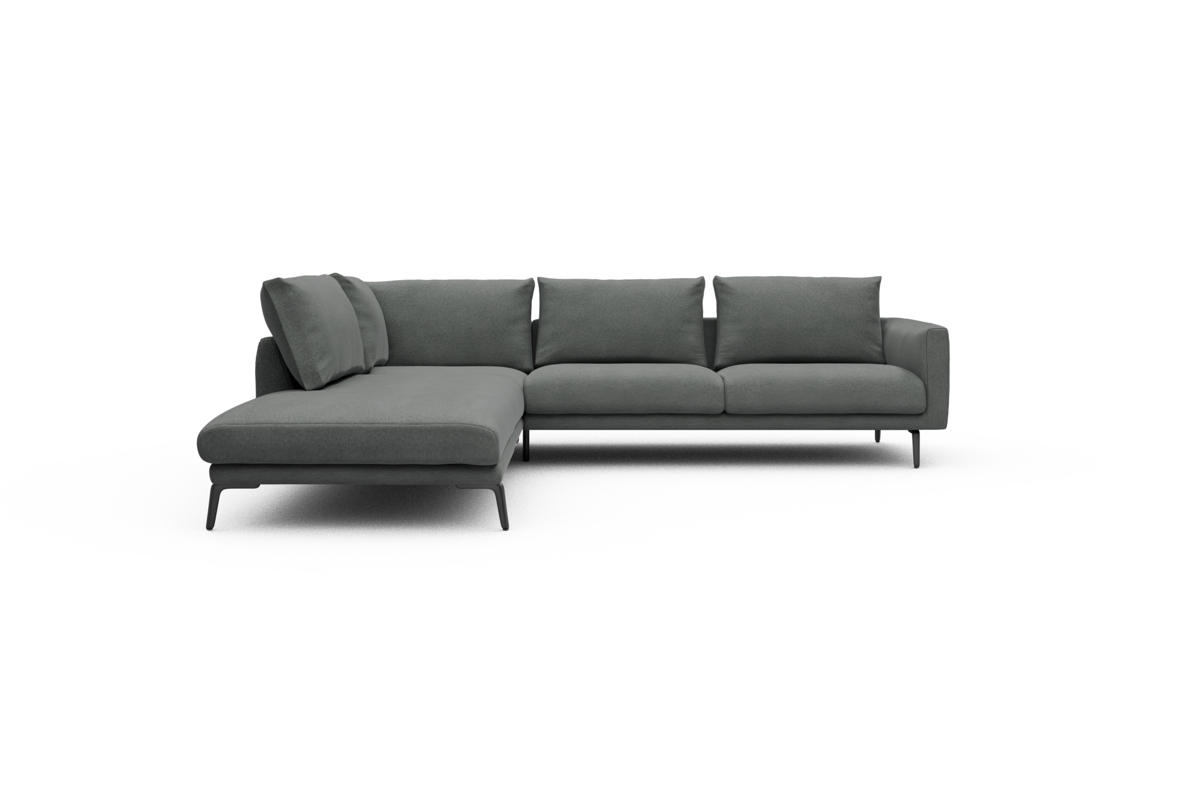 Skandi Home Ecksofa Karl Relax-Ecke links mit 2,5-Sitzer Satya-Steel moebelfaktor