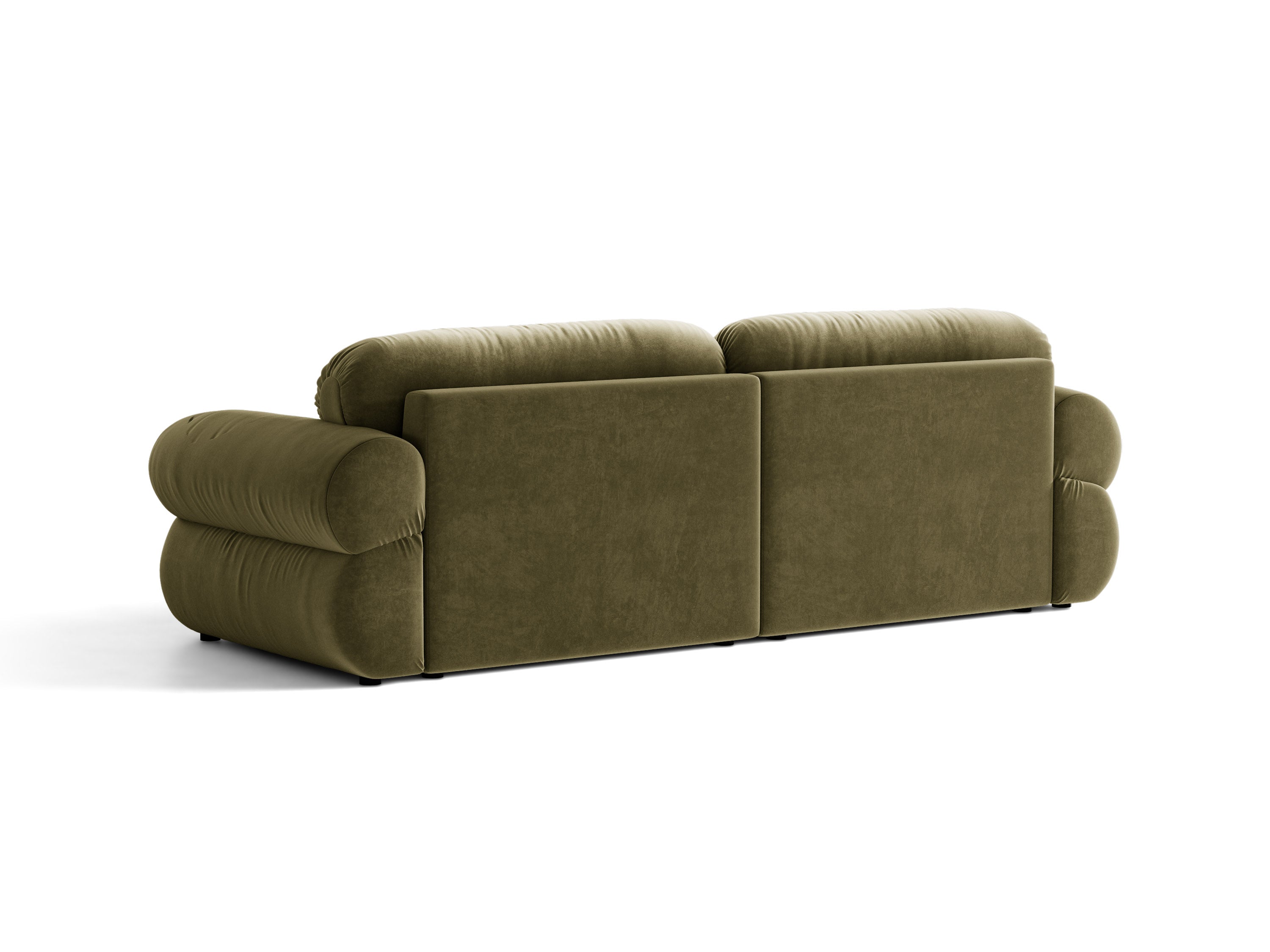Micadoni Ophelia Sofa 4-Sitzer Samt Salvador Grün