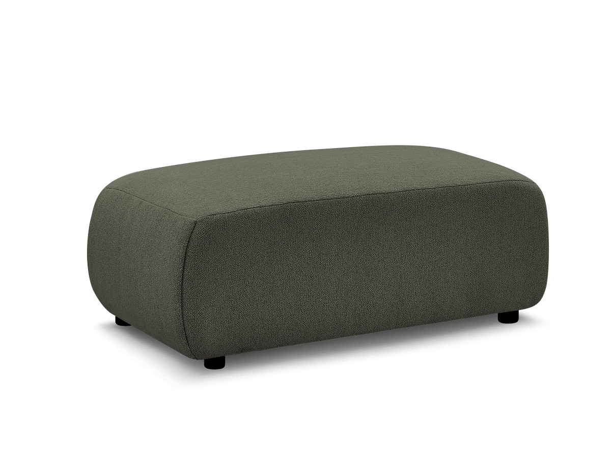 Bobochic Jana Pouf 63 × 114 cm Melange-Stoff Grün