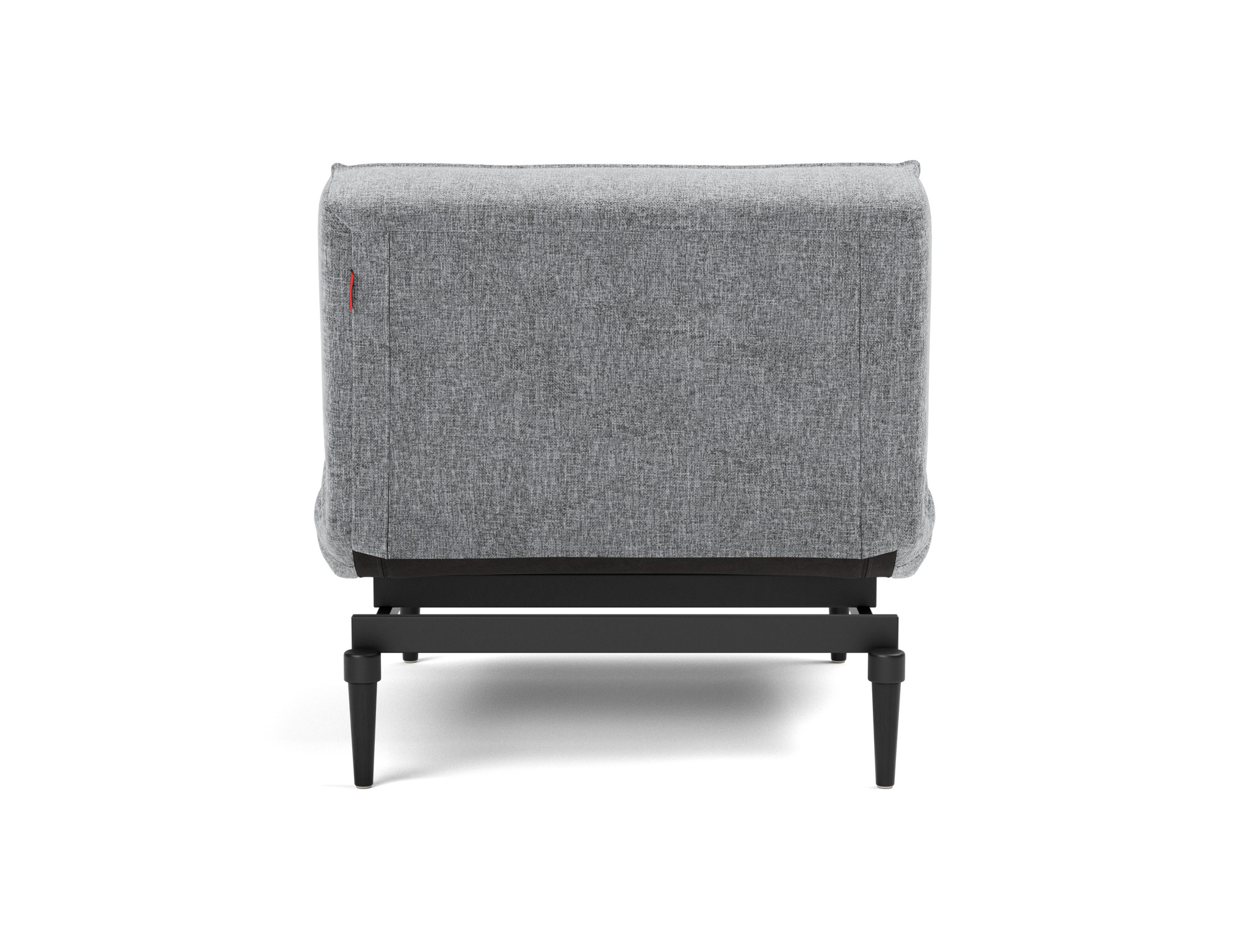 Sessel Splitback Strukturierter Stoff Twist 565-Granite Beine Styletto Eiche schwarz