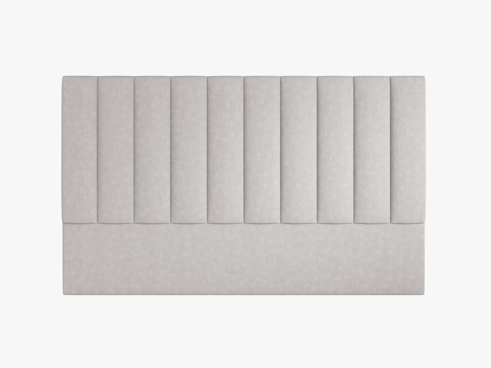 Micadoni Marl Polster-Kopfteil Strukturierter Stoff Liberty Hellgrau 200x120