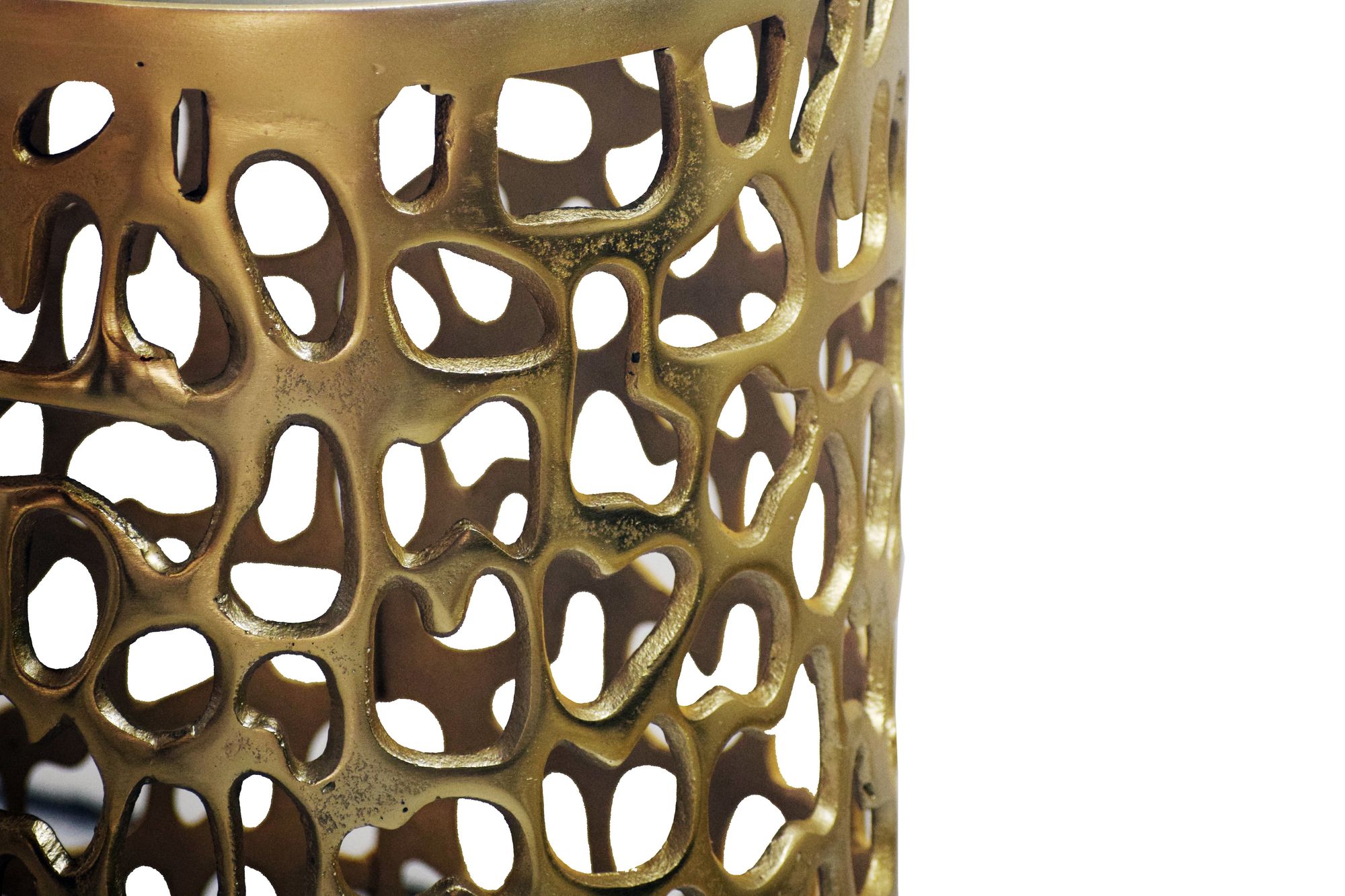 Beistelltisch Seljord Marmor Gold Ø 30 cm