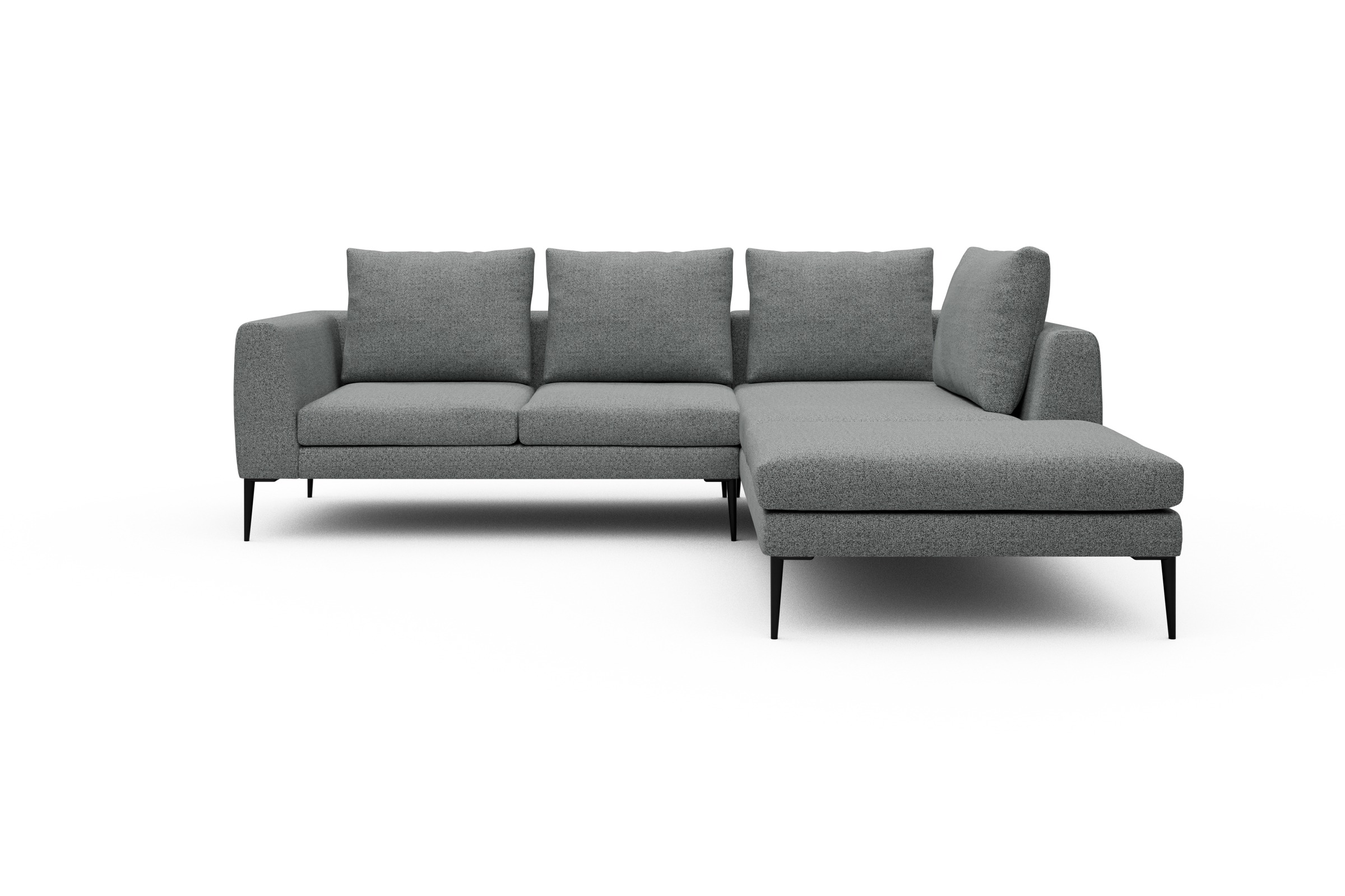 Skandi Home Ecksofa Paul Relax-Ecke rechts mit 2-Sitzer Aivi-Gravet-Grey moebelfaktor