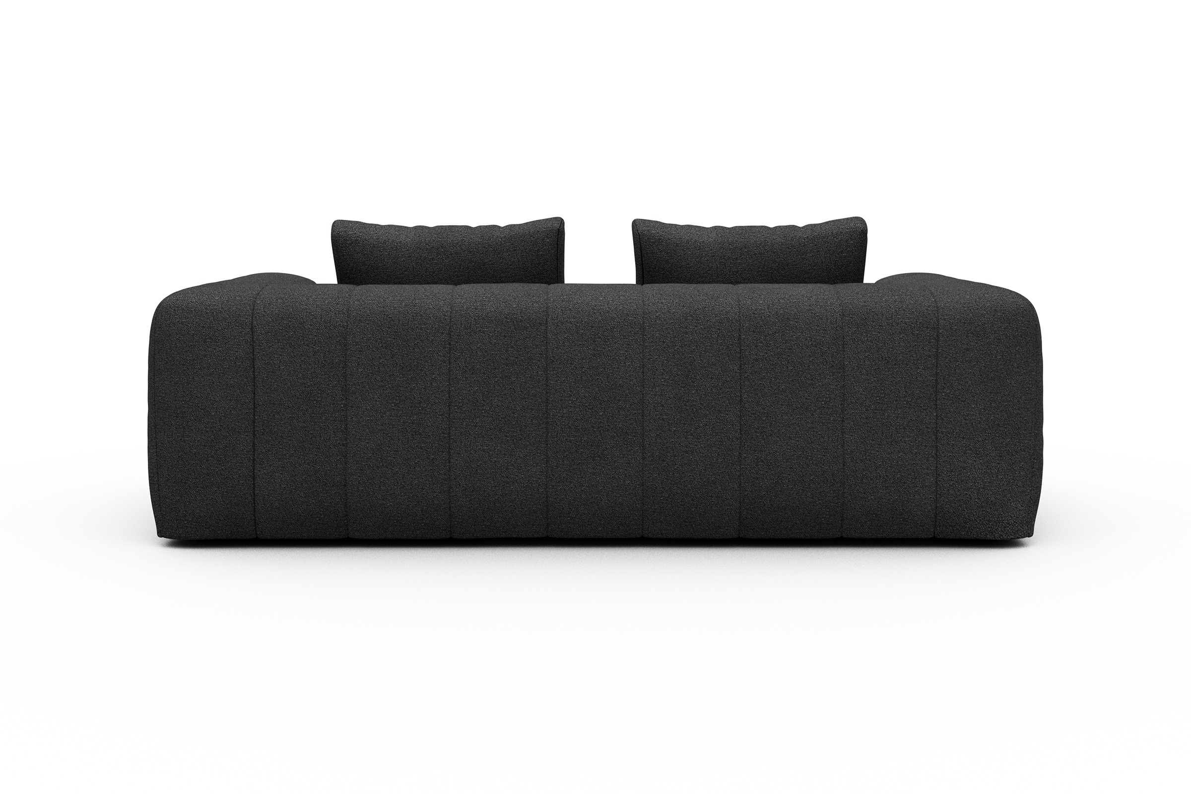 Sofa Hugo 3-Sitzer Boucle-Charcoal