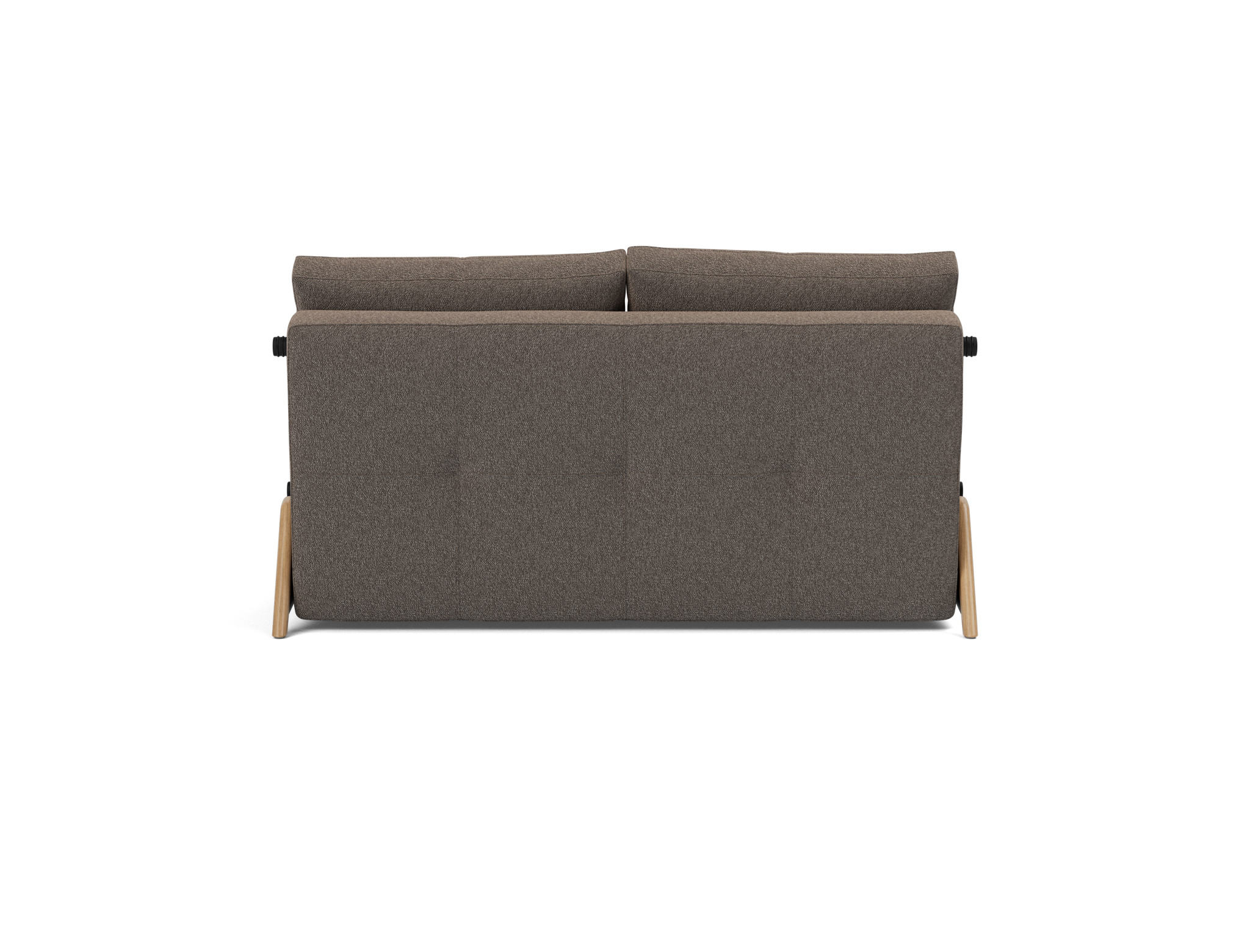 Schlafsofa Cubed 140 Boucle Skandi 530-Taupe Beine Eiche