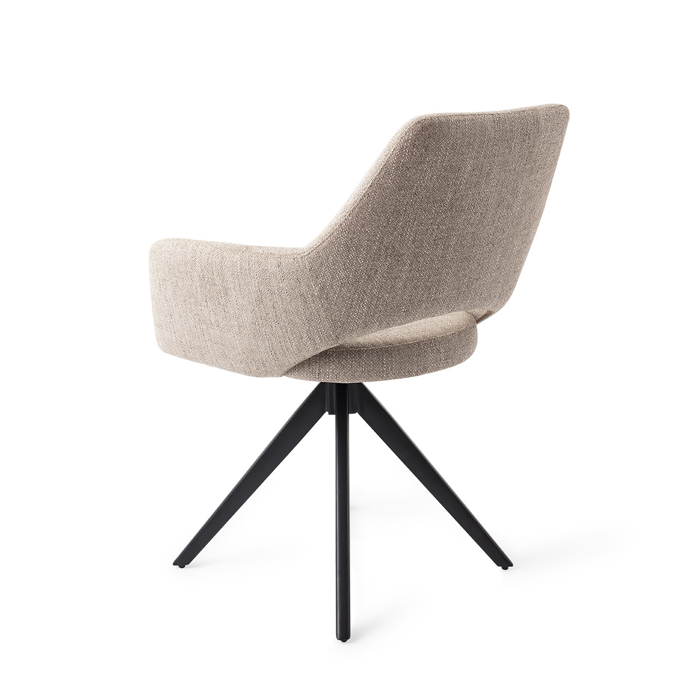 Jesper Home Esszimmerstuhl Yanai Biscuit-Beach Turn Schwarz