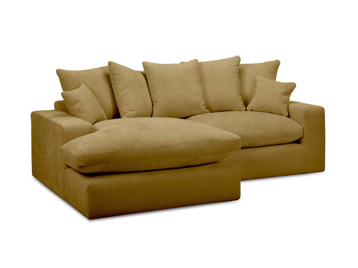 Bobochic Nevada Ecksofa Stoff Gelb
