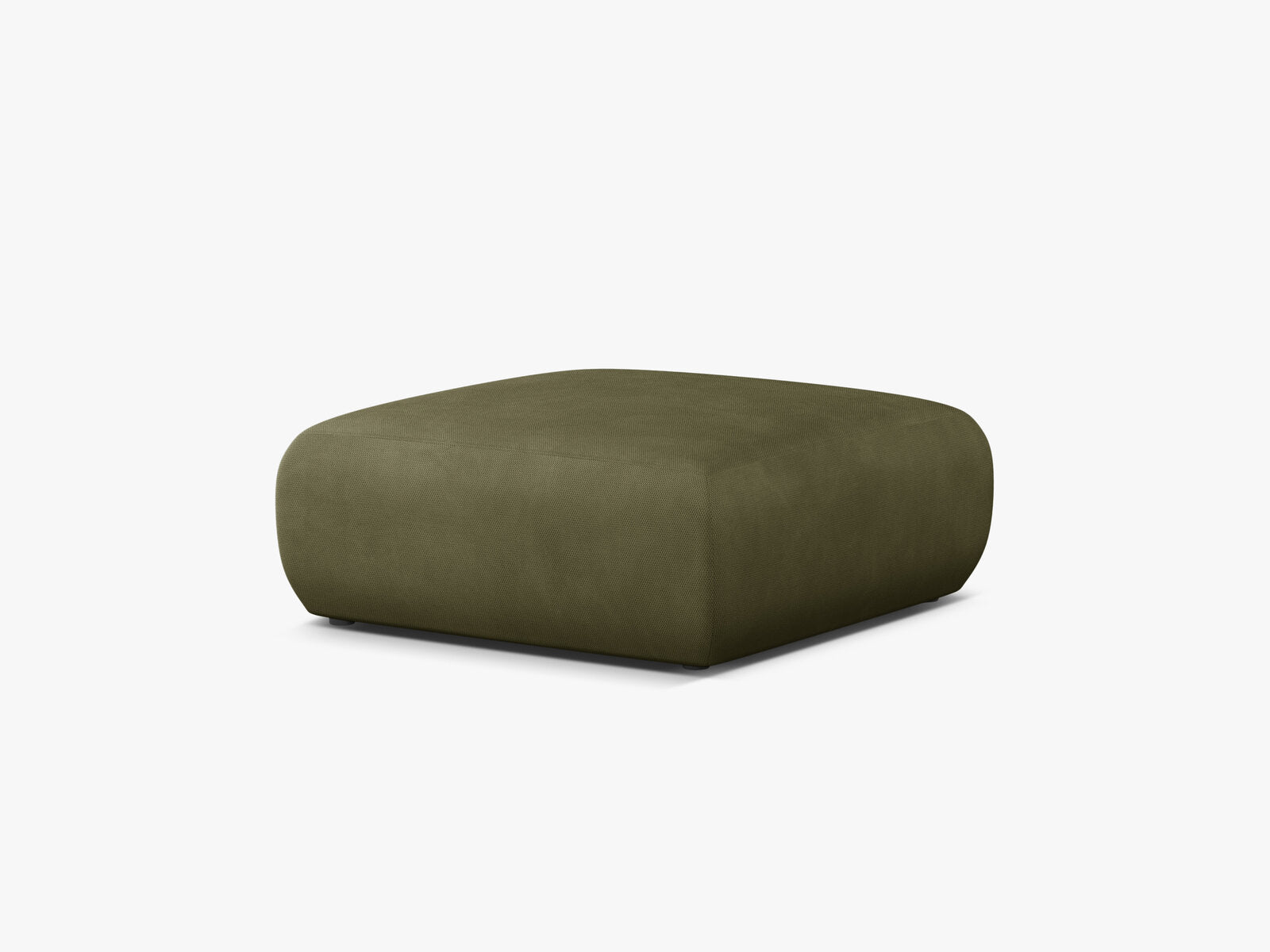 Micadoni Hocker Molino Large Strukturierter Stoff Rebel Hellgrün
