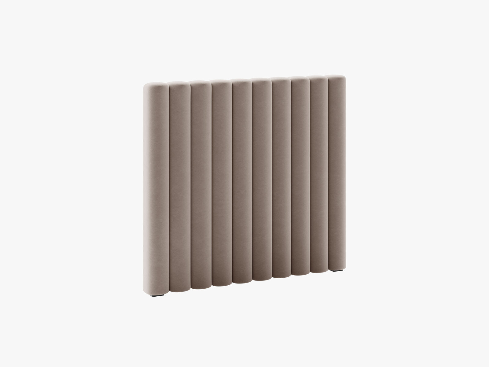 Micadoni Mistero Samtiger Kopfteil 80 cm Samt Paris Warmes Grau 100x95