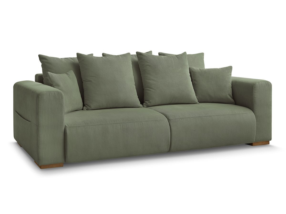 Bobochic Sidonie Sofa 3-Sitzer Cordsamt Grün