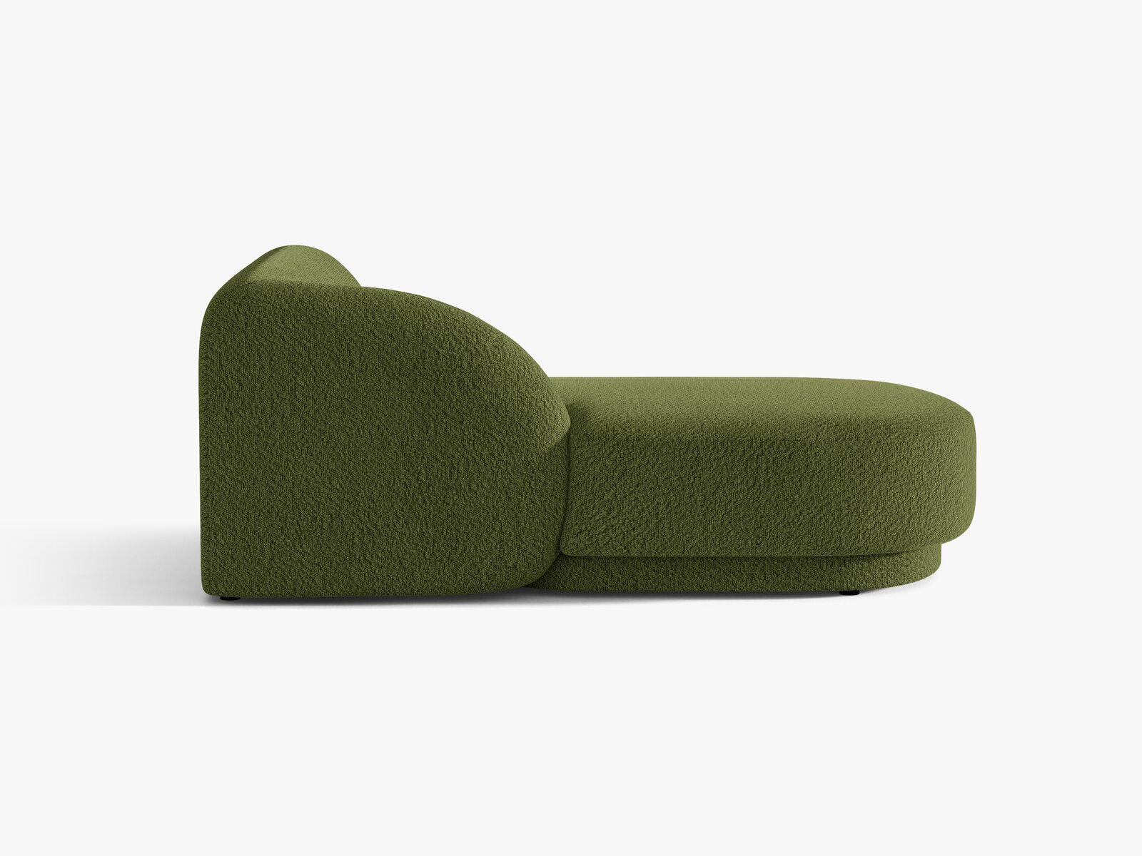 Micadoni Modul Miley 2-Sitzer Links Boucle Baloo Dunkel-Olivgrün