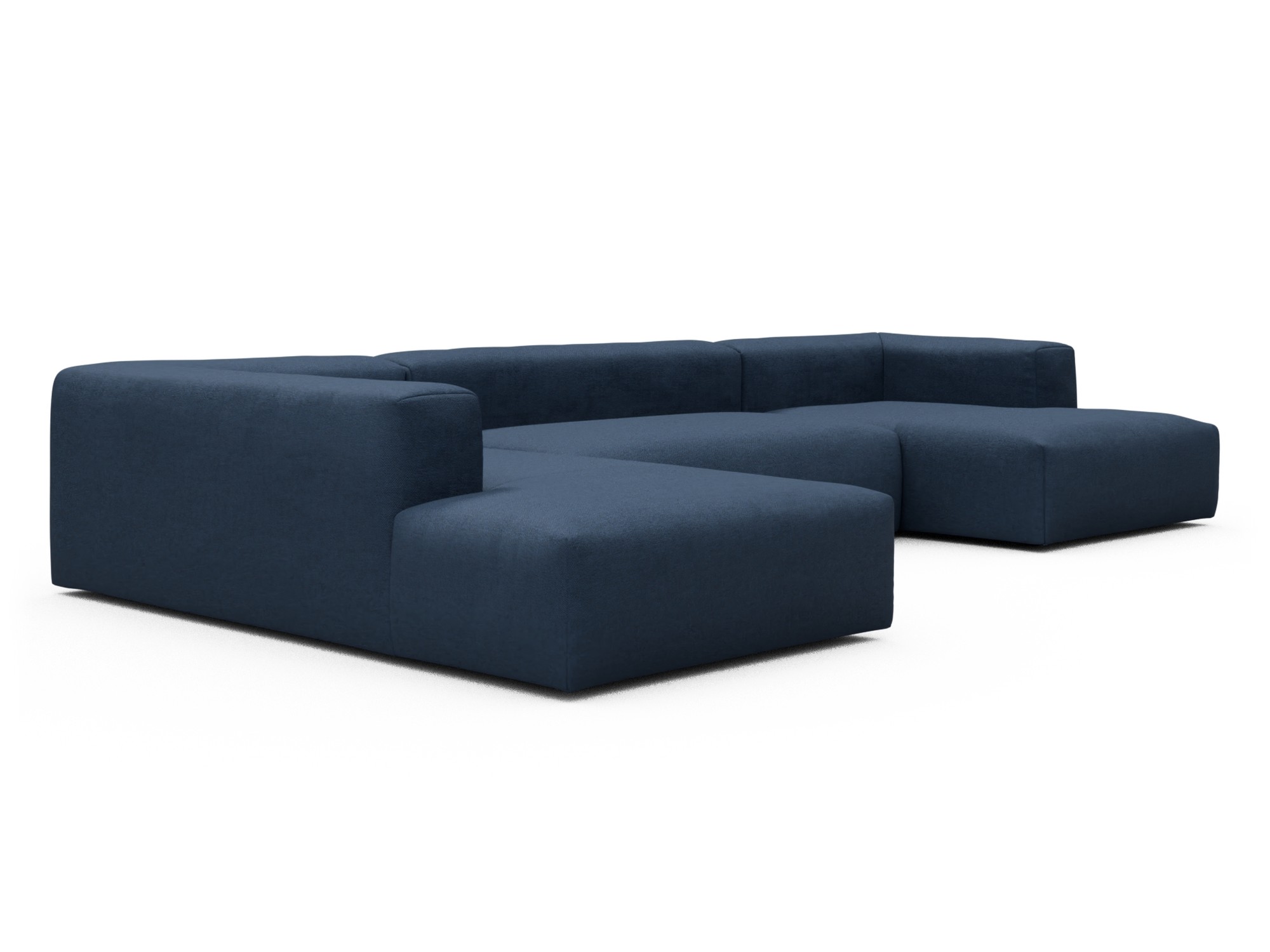Skandi Home Wohnlandschaft Fred Relax-Ecke links mit 2-Sitzer und Chaiselongue rechts Weda-Blue moebelfaktor