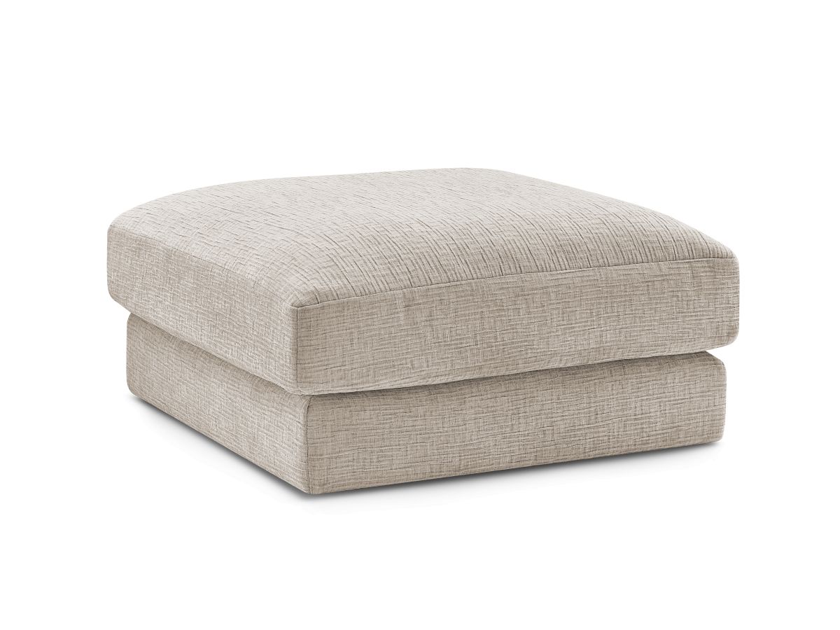 Bobochic Leonard Pouf Strukturstoff Beige