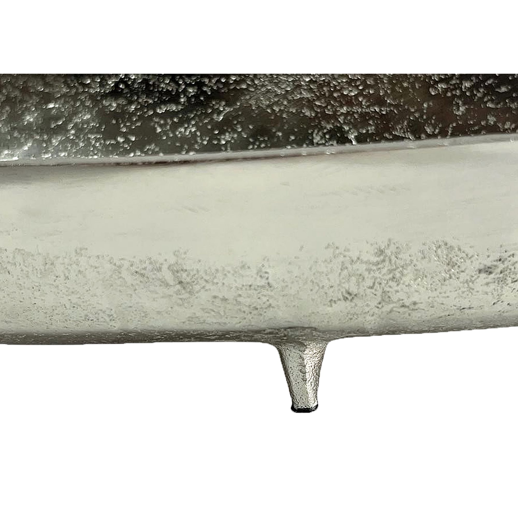 Dekoschale Skjeberg Aluminium Silber 60 cm