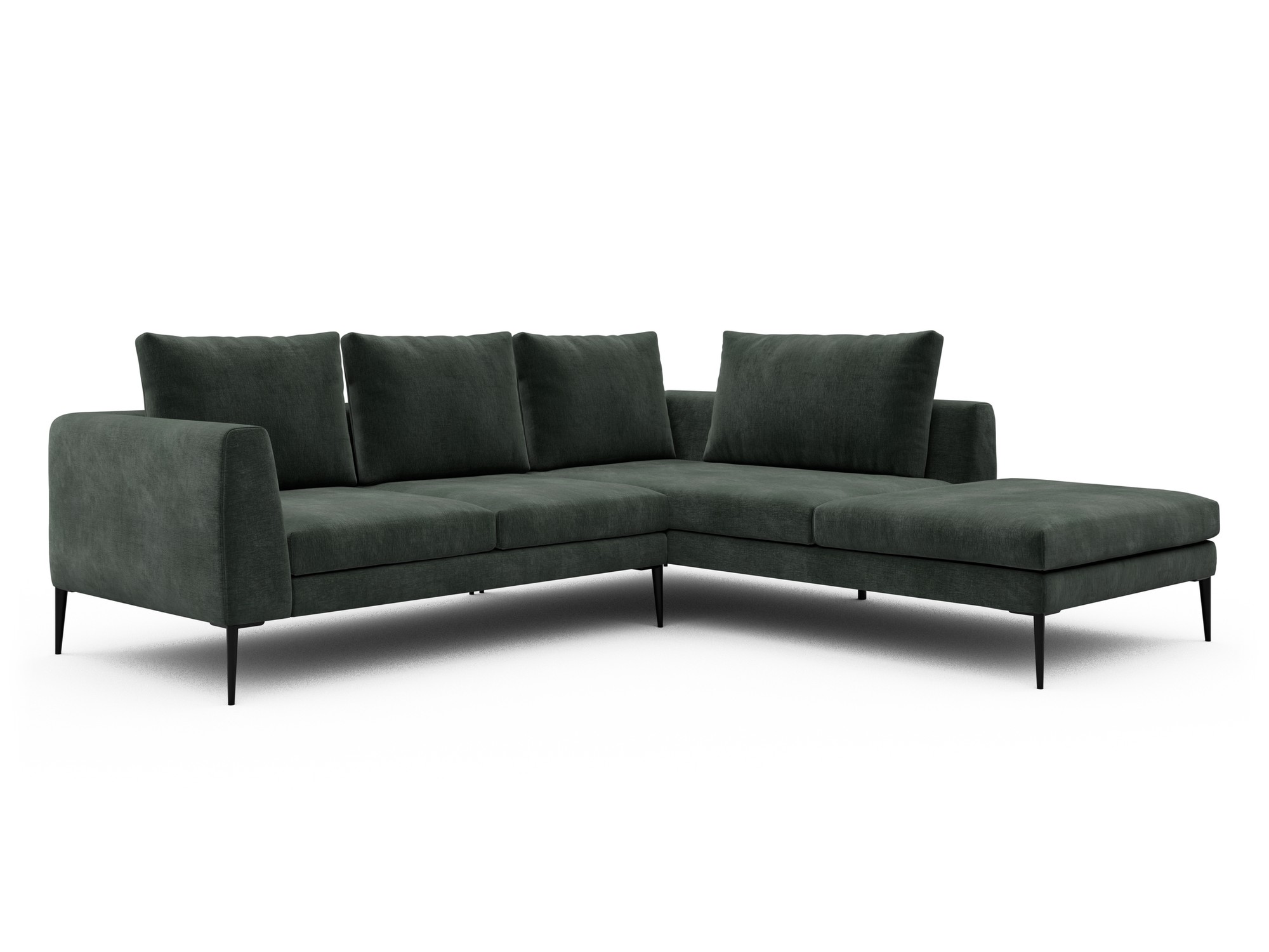 Skandi Home Ecksofa Paul Relax-Ecke rechts mit 2-Sitzer Smooth-Laurel-Green moebelfaktor