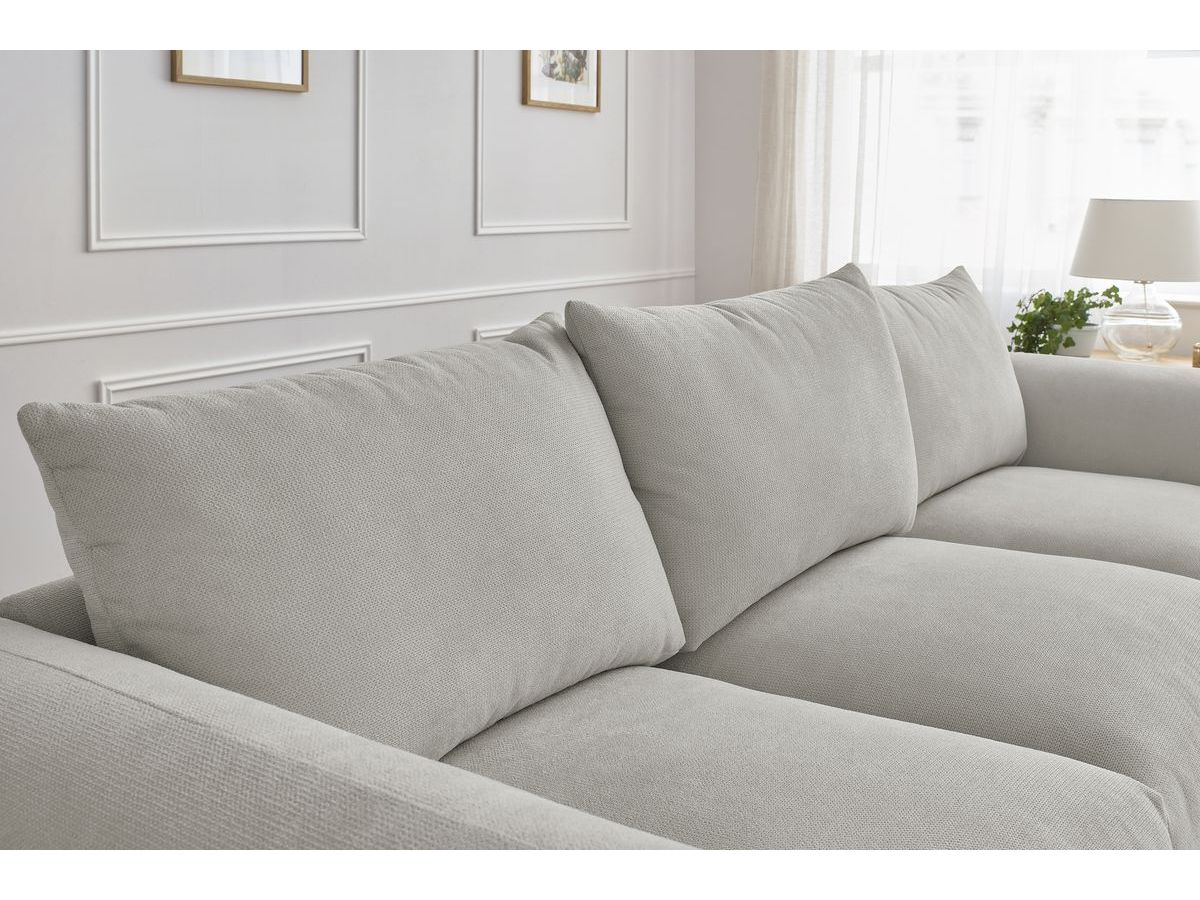 Bobochic Ernest Sofa 3-Sitzer 265 × 106 cm Stoff Hellgrau