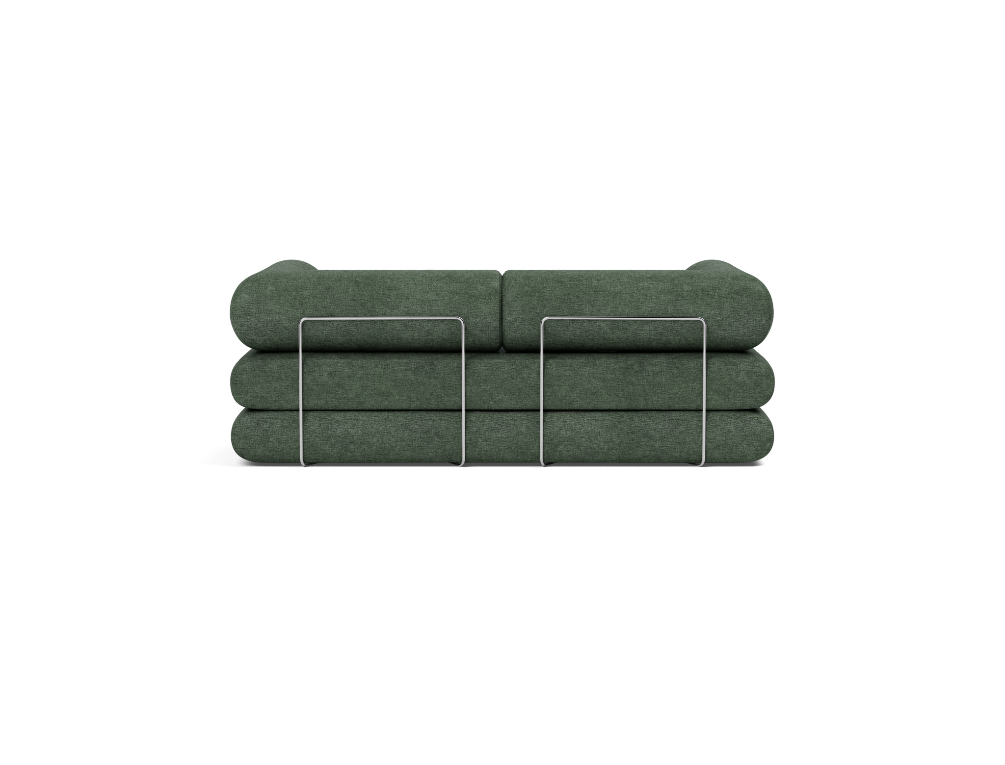 Tagesbett Circlus mit L-förmigen Armlehnen Flachgewebe Avella 281-Pine-Green