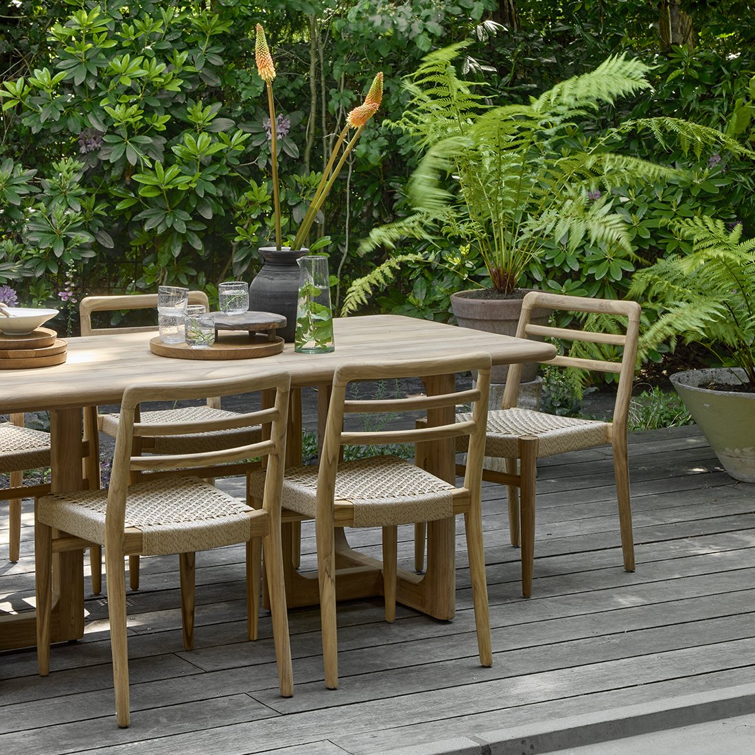 Raw Materials Verano Gartenstuhl aus Teakholz Natur