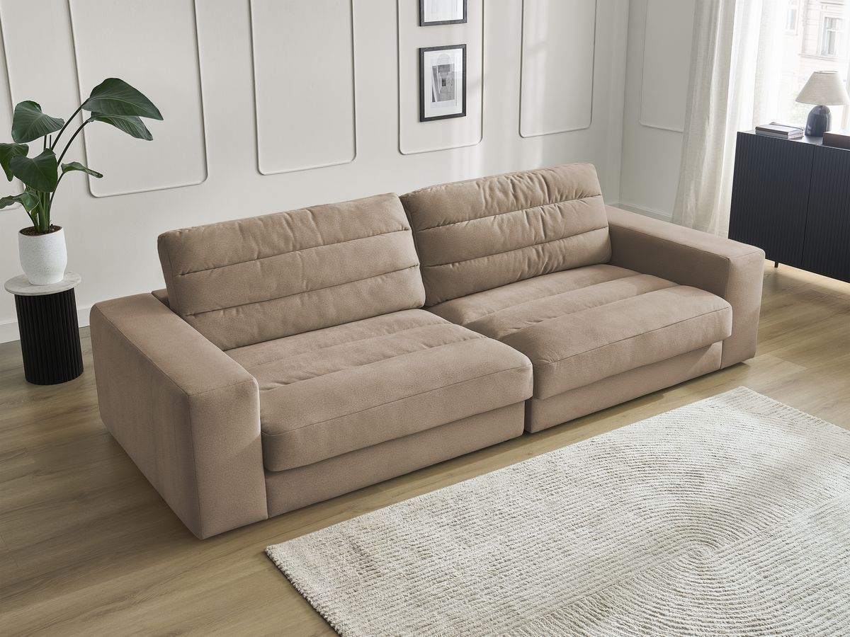 Bobochic Sierra Sofa 3-Sitzer Samt Taupe