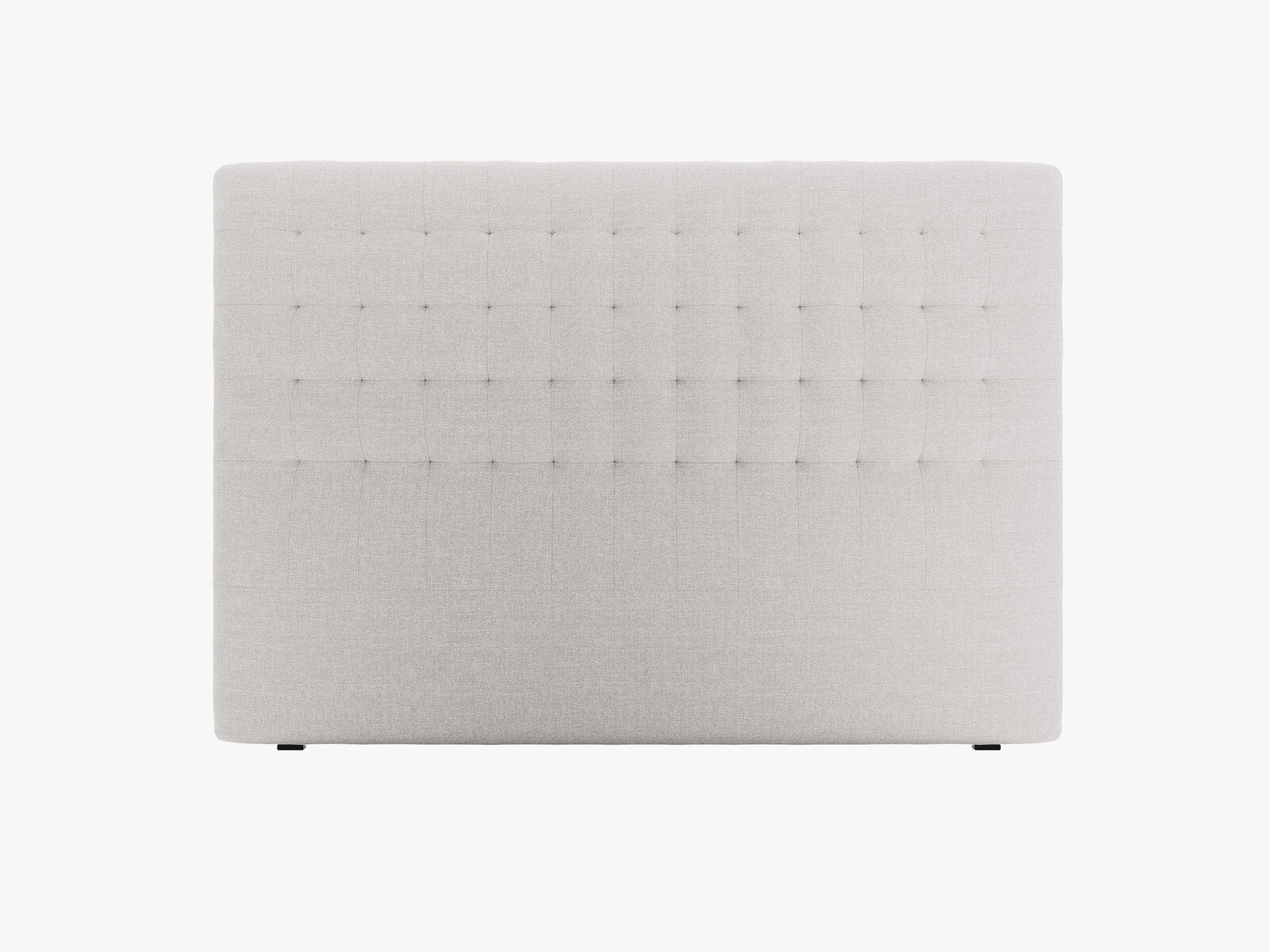 Micadoni Nova Samtiger Kopfteil 120 cm (H 120 cm) Strukturierter Stoff Liberty Hellgrau 180x120