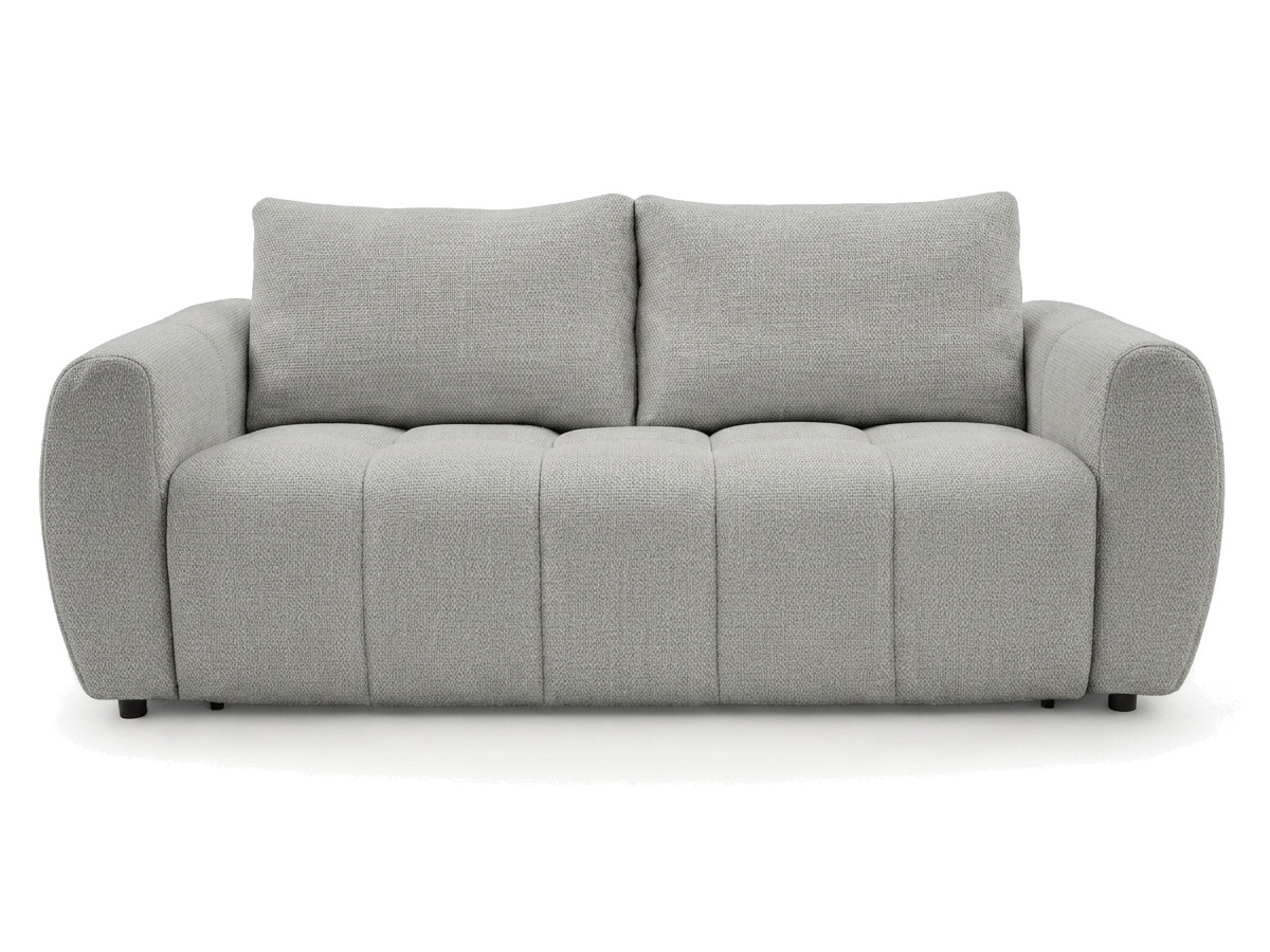 Bobochic Fuji Schlafsofa 3-Sitzer Stoff Hellgrau