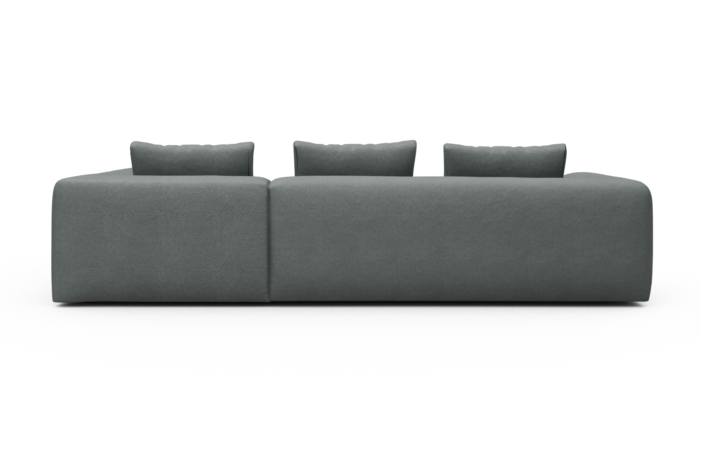 Ecksofa Fred Relax-Ecke rechts mit 2,5-Sitzer Denari-Soft-Grey