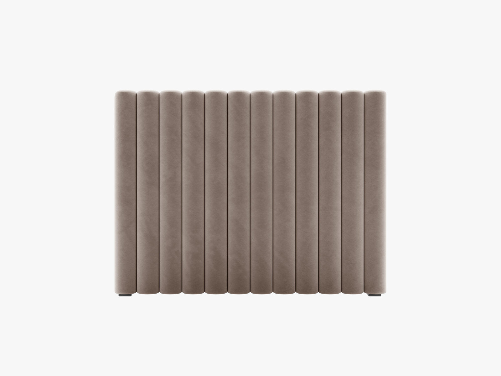 Micadoni Mistero Samtiger Kopfteil 80 cm Samt Paris Warmes Grau 120x95