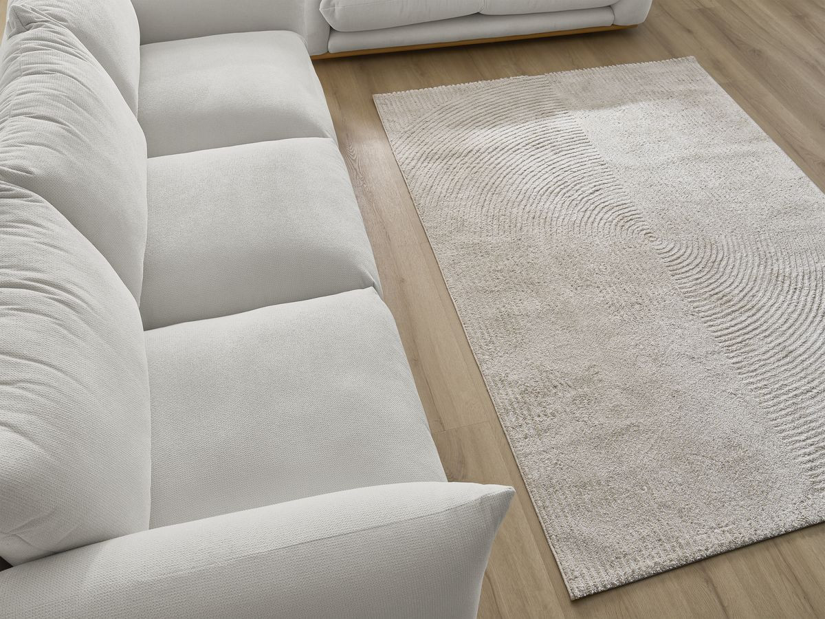 Bobochic Ernest Sofa 5-Sitzer Stoff Hellgrau