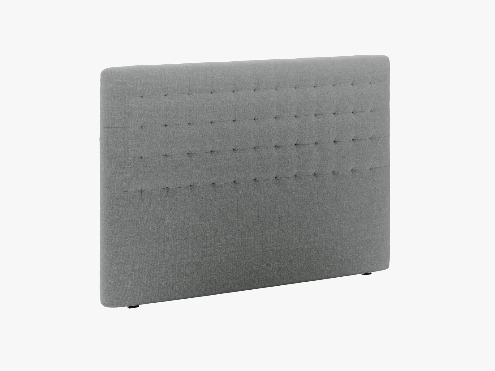 Micadoni Nova Samtiger Kopfteil 120 cm (H 120 cm) Strukturierter Stoff Liberty Grau 180x120