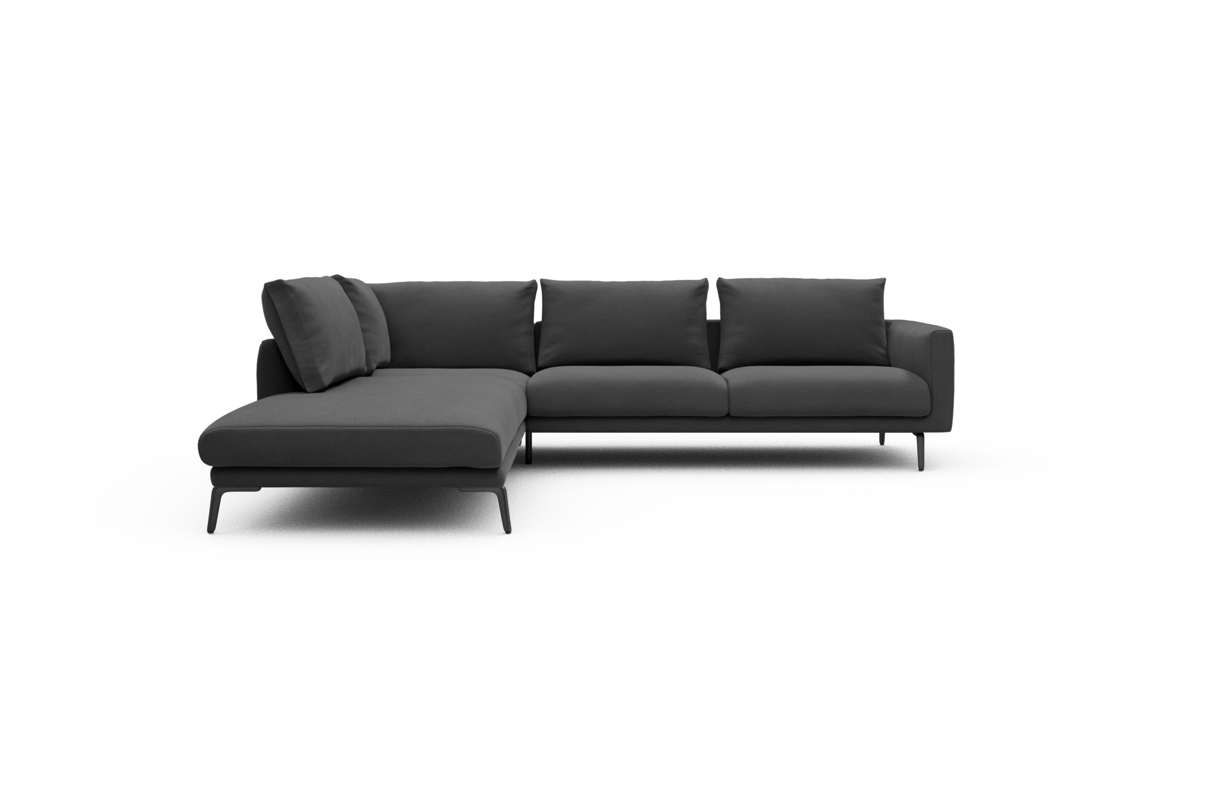 Skandi Home Ecksofa Karl Relax-Ecke links mit 2,5-Sitzer Satya-Zinc moebelfaktor