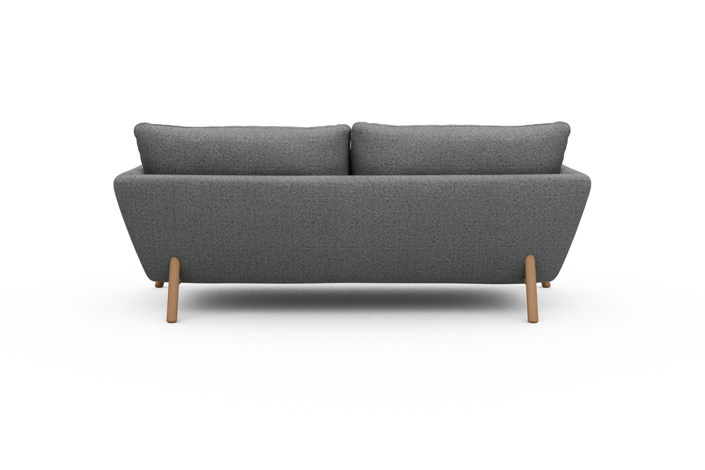 Sofa Emil 3-Sitzer Beinfarbe Eiche Natur Aivi-Gravet-Grey